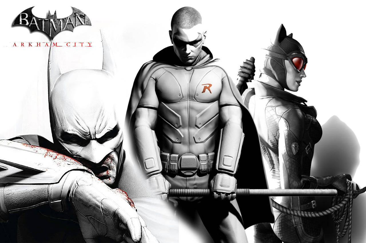 Batman Arkham City Robin Catwoman Wallpaper