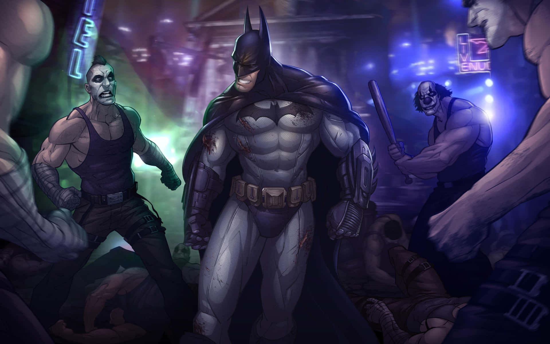 Download Batman Arkham City Showdown Wallpaper | Wallpapers.com