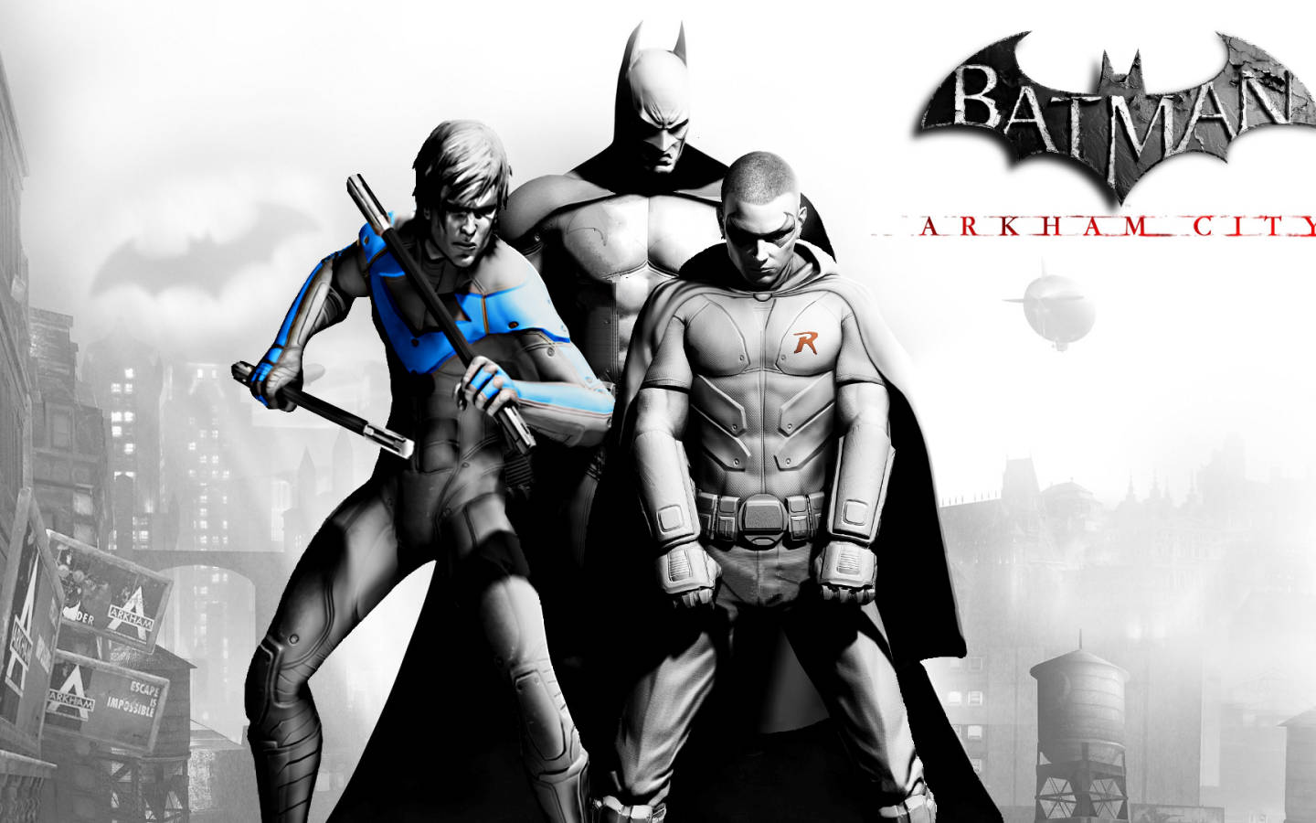 Batman Arkham City Stun Baton Robin Wallpaper