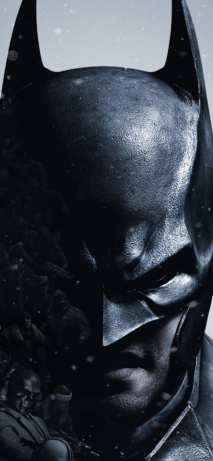 Poster Delle Origini Di Batman Arkham Per Iphone Sfondo
