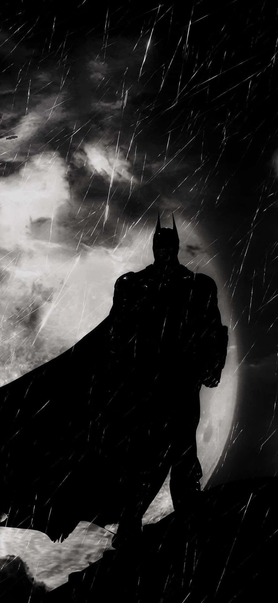Batman standing tall in Gotham City - Arkham Knight Wallpaper