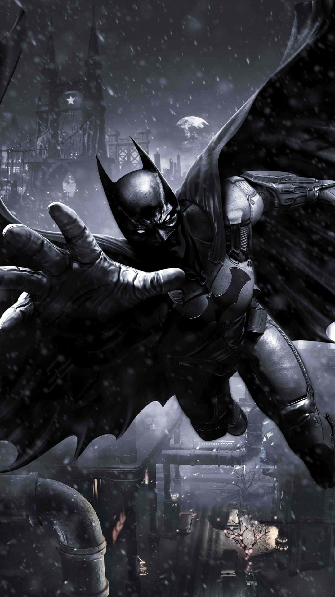 Batman in Action in Arkham Knight Wallpaper