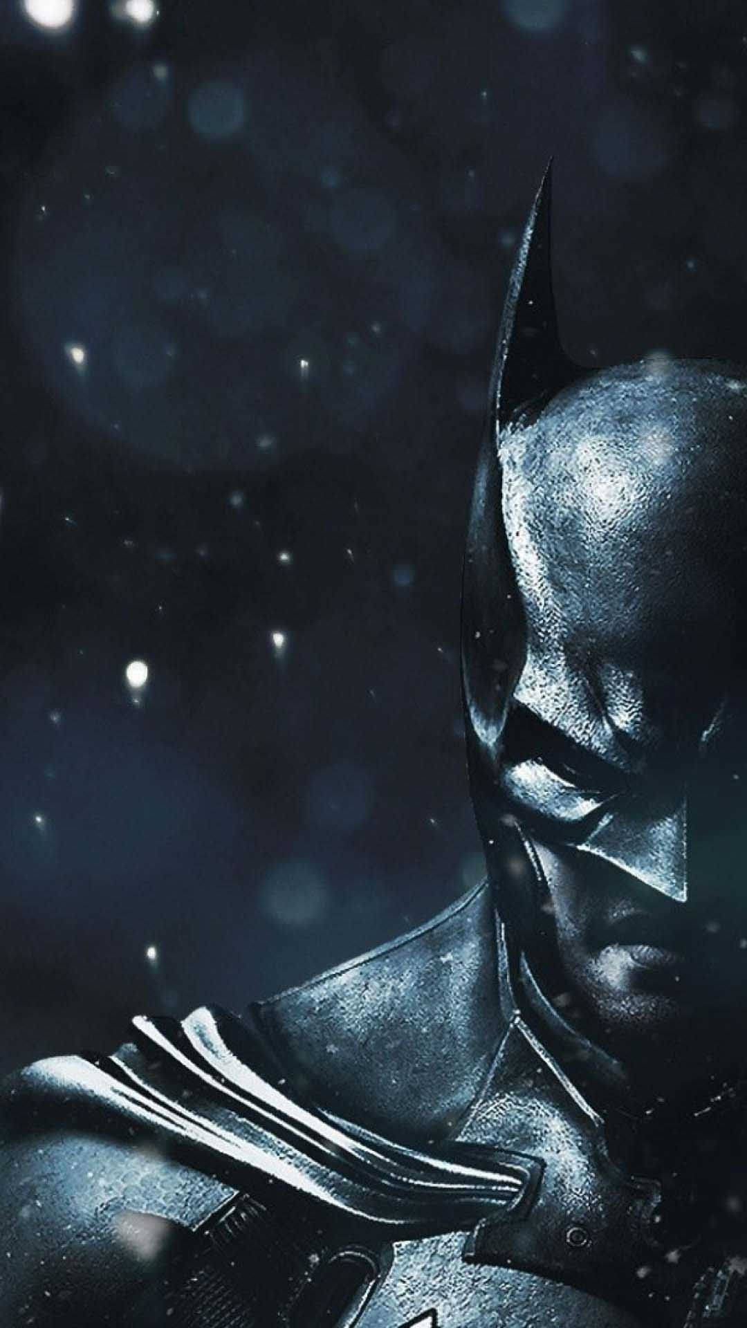 Batman Arkham Origins Close-Up iPhone X Wallpaper