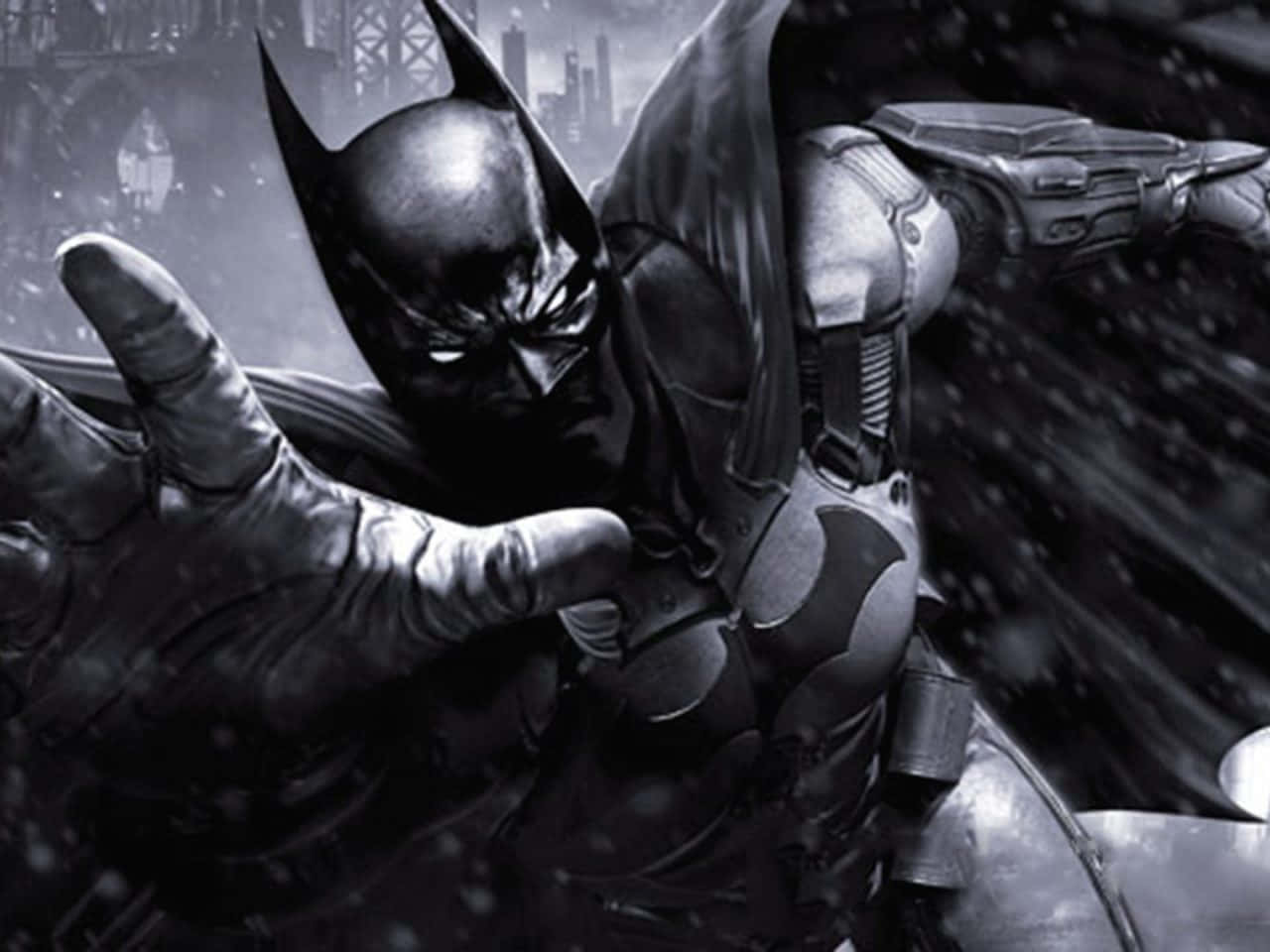 Denmörka Riddaren Stiger I Batman Arkham Origins. Wallpaper
