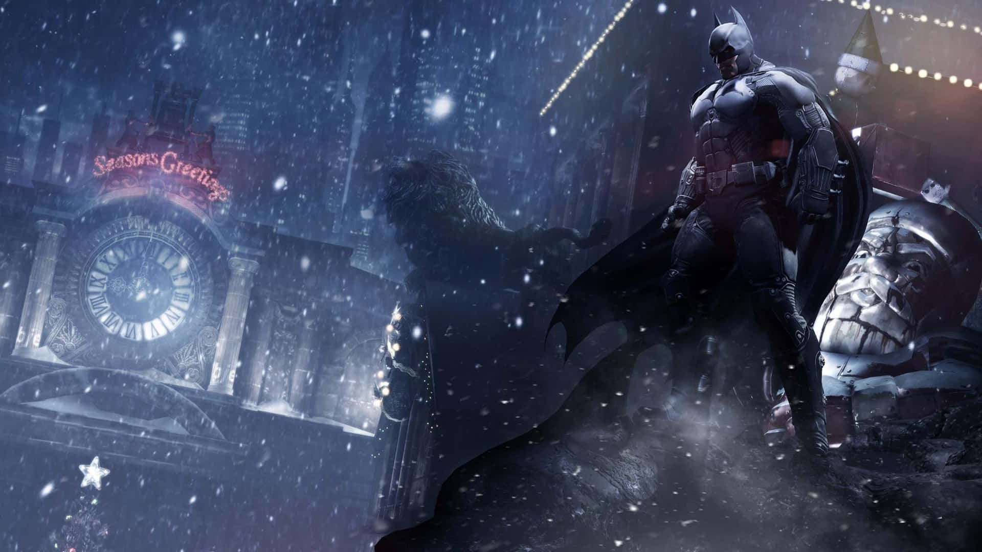 Pósterde Felices Fiestas De Batman Arkham Origins Fondo de pantalla