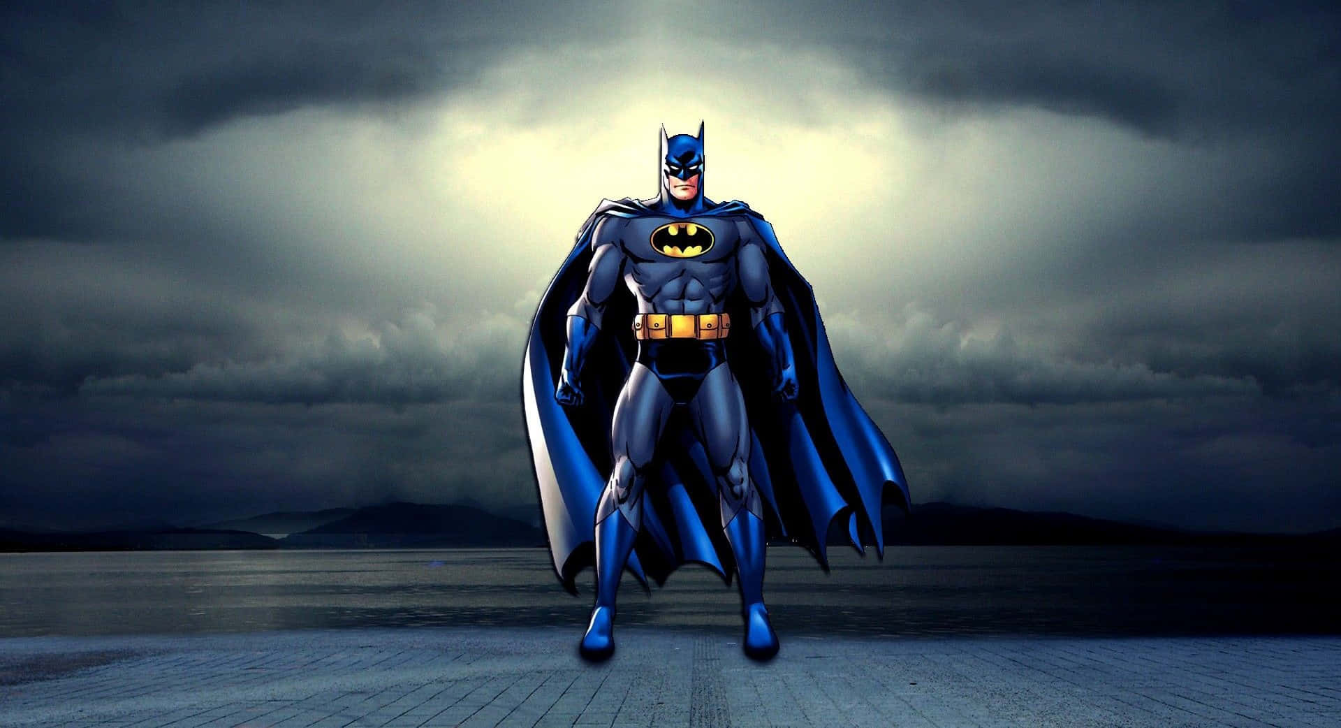 Batmanemblem Erleuchtet Auf Einer Städtischen Skyline