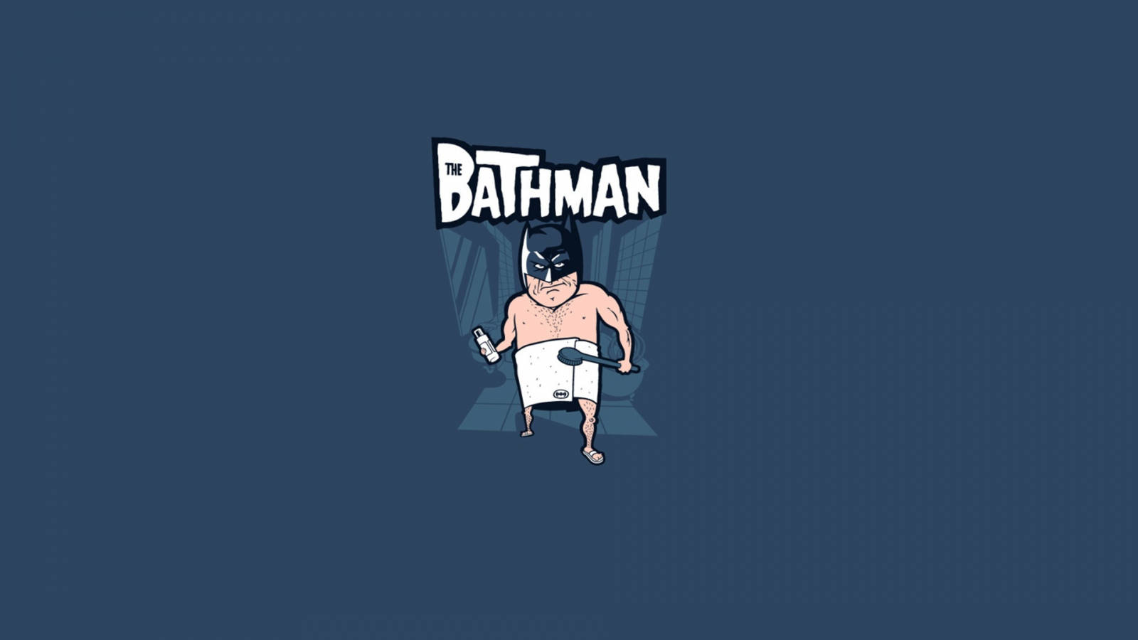 Batman Bath Funny Desktop Wallpaper