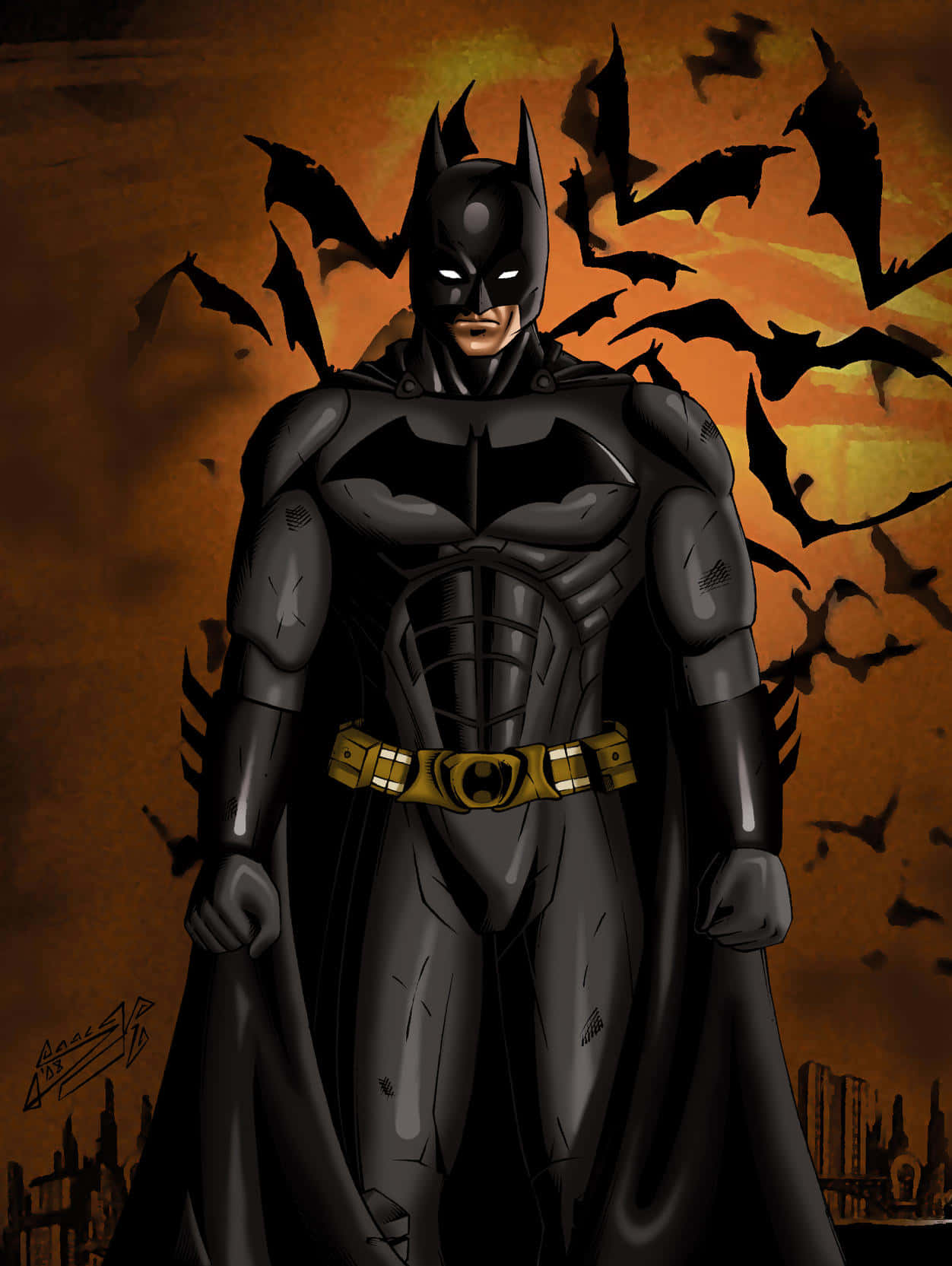 Batman Begins - The Dark Knight Rises in Gotham City Wallpaper