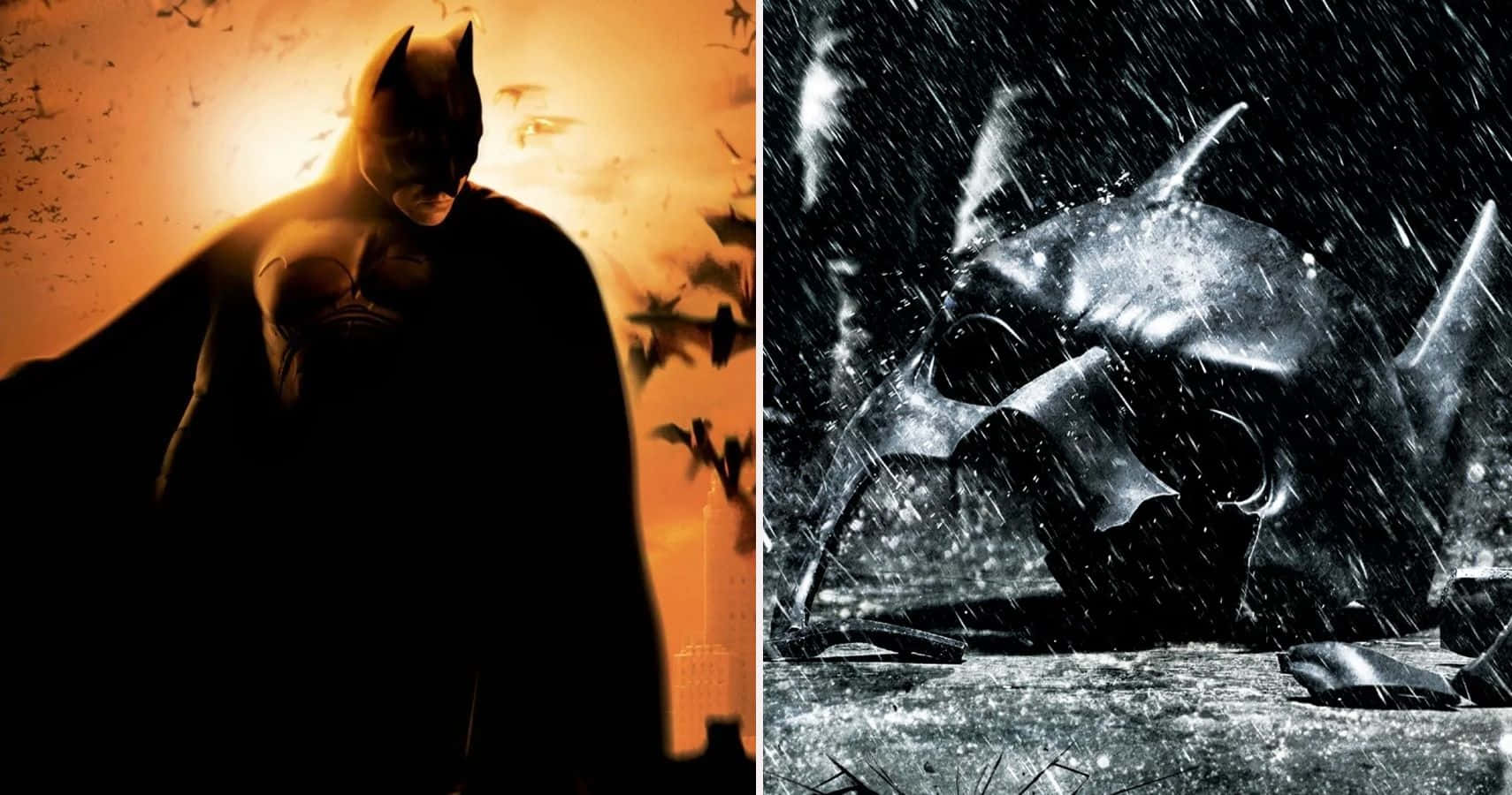 The Dark Knight Rises - Batman Begins Poster Wallpaper