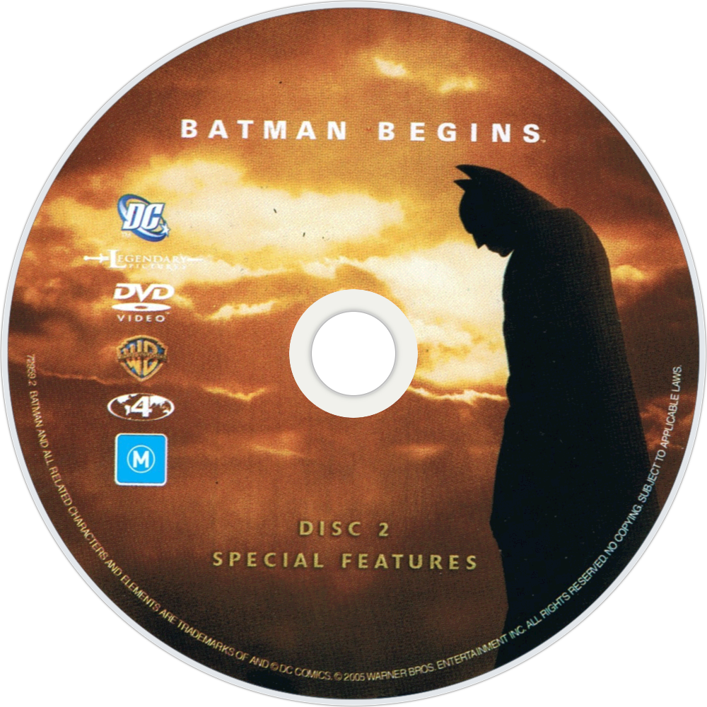 Batman Begins D V D Special Features Disc PNG