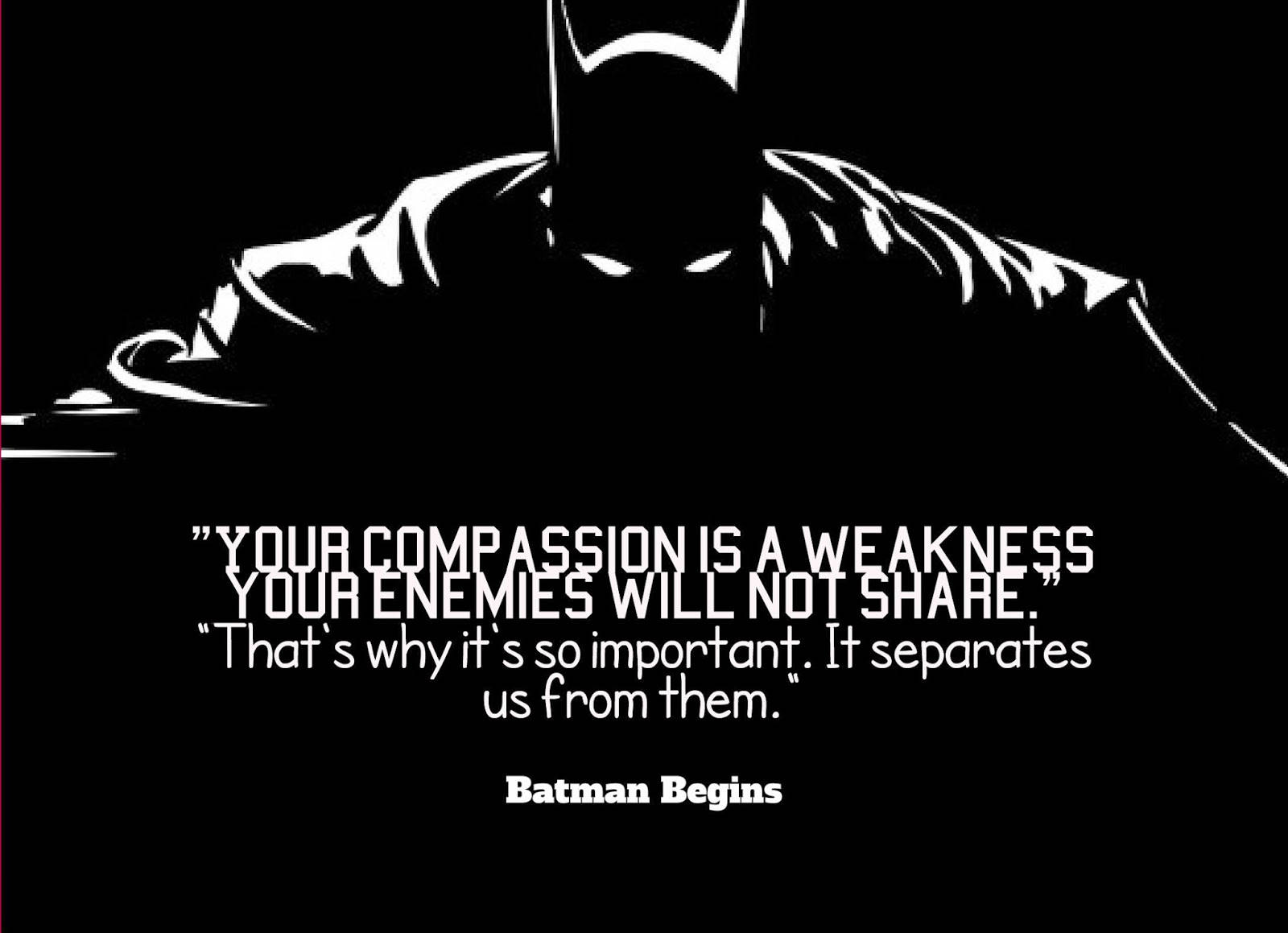 Batman Börjar Citat Wallpaper