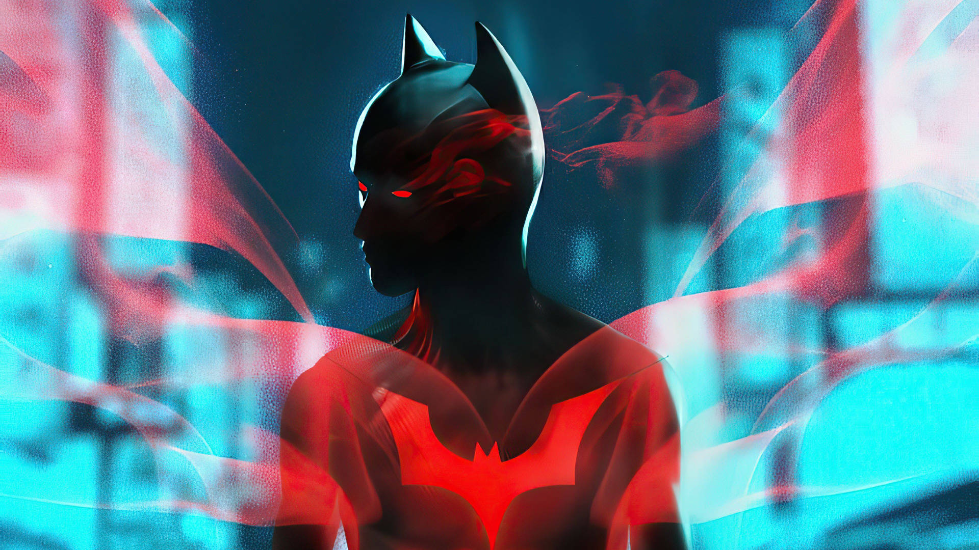 Batman Beyond Red Smoke Background