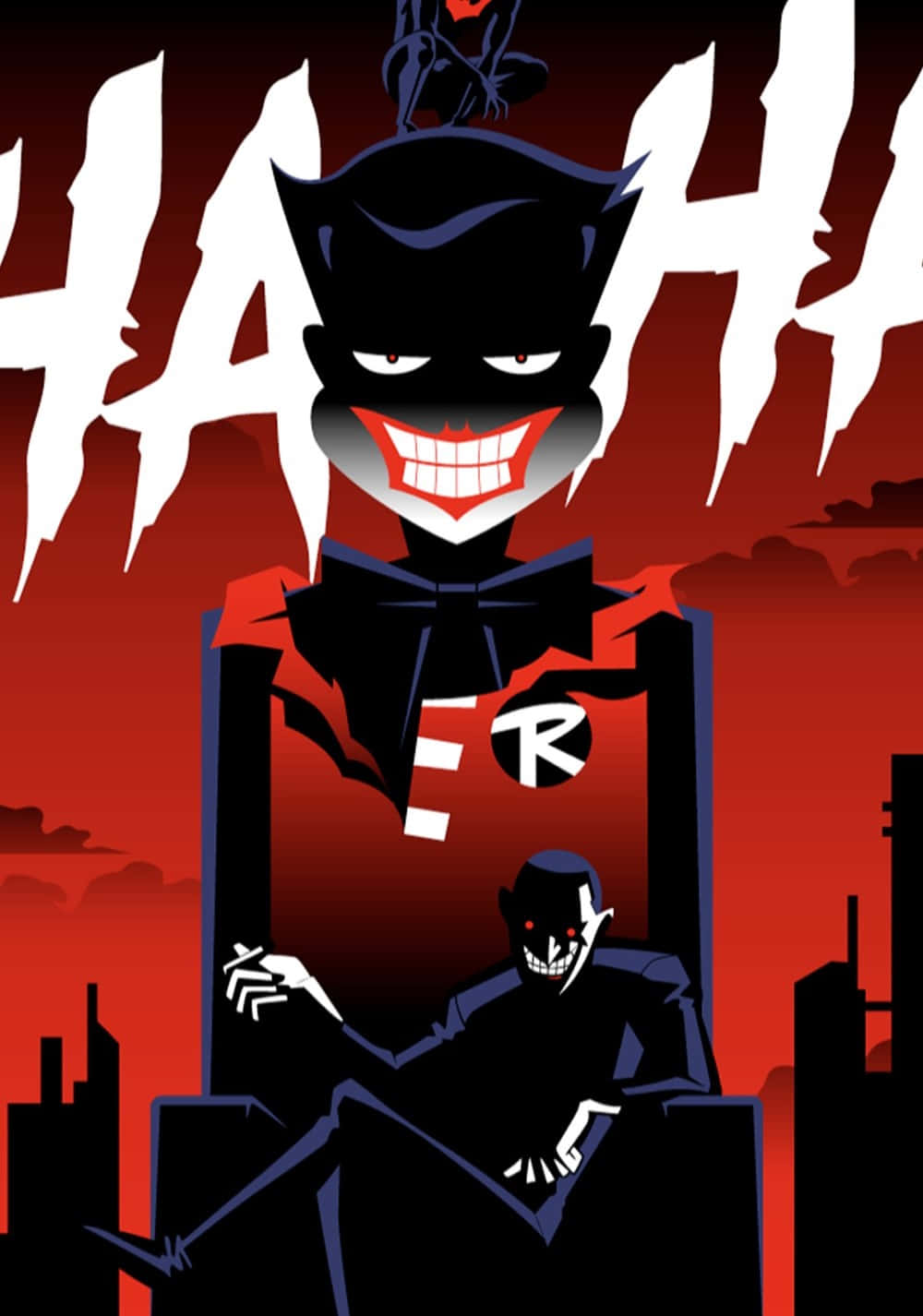 Batman Beyond faces off with The Joker in "Batman Beyond: Return of the Joker" Wallpaper
