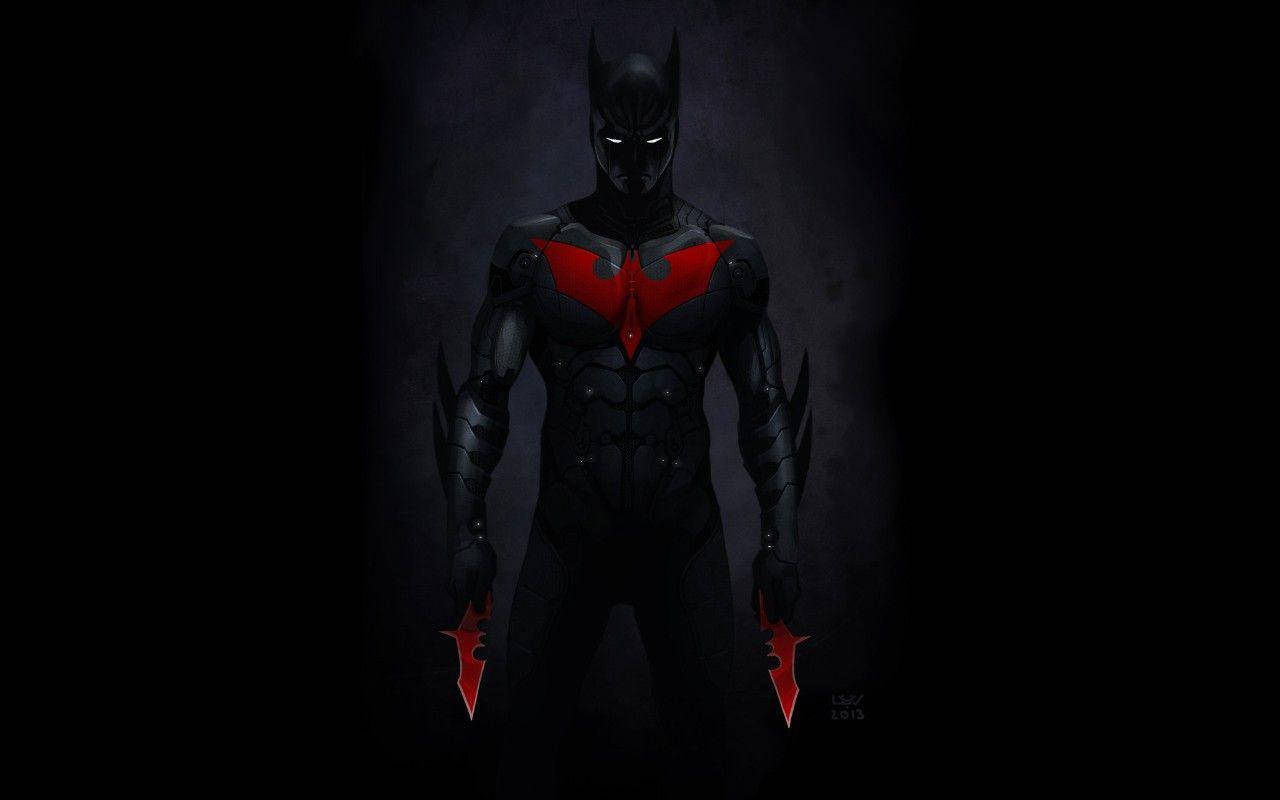 Batman Beyond With Red Daggers Background
