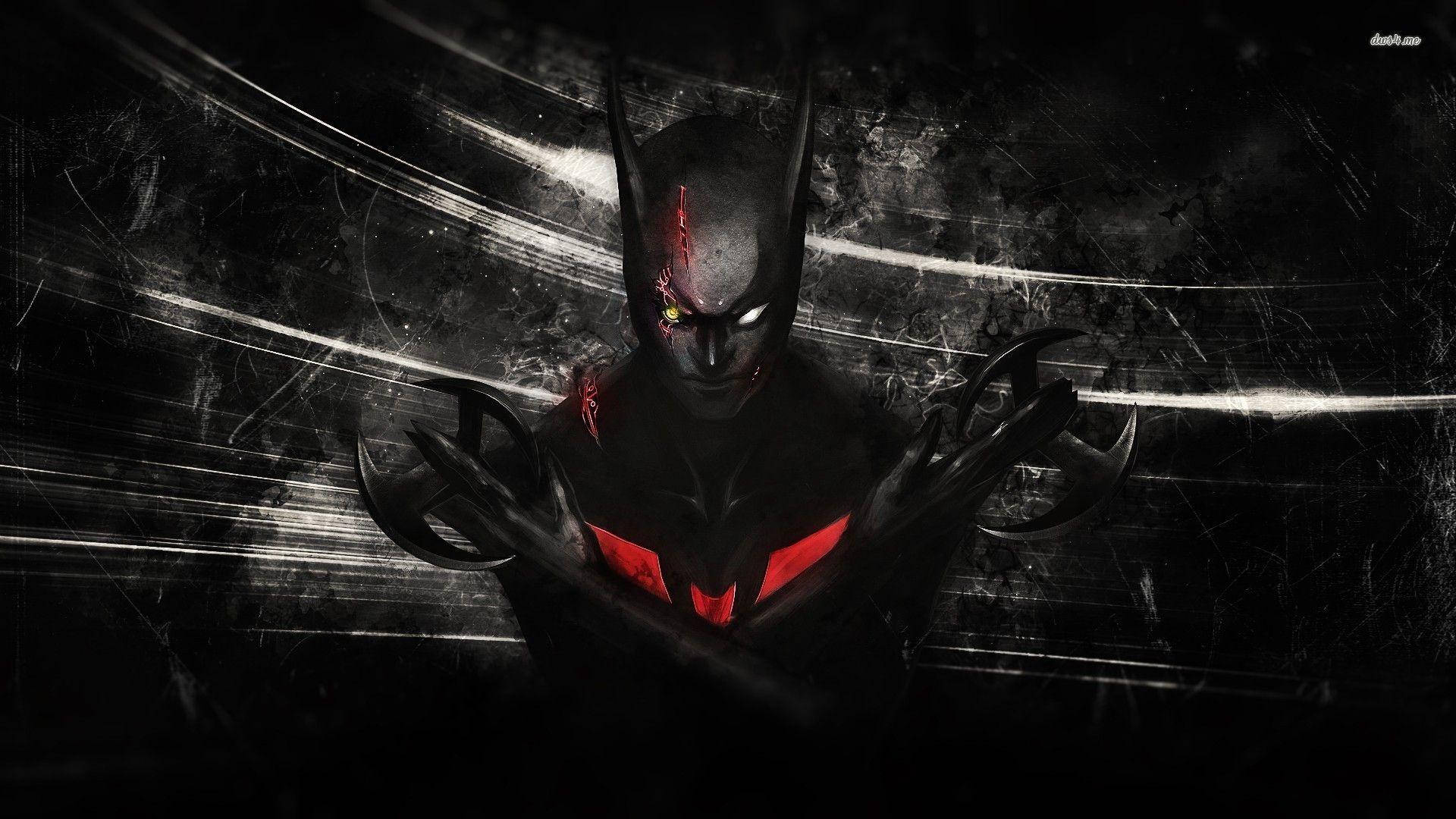 Batman Beyond With Red Scar