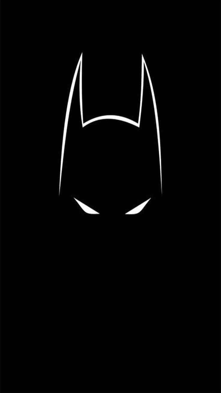 "The Dark Knight in Monochrome - Batman Black and White Wallpaper" Wallpaper