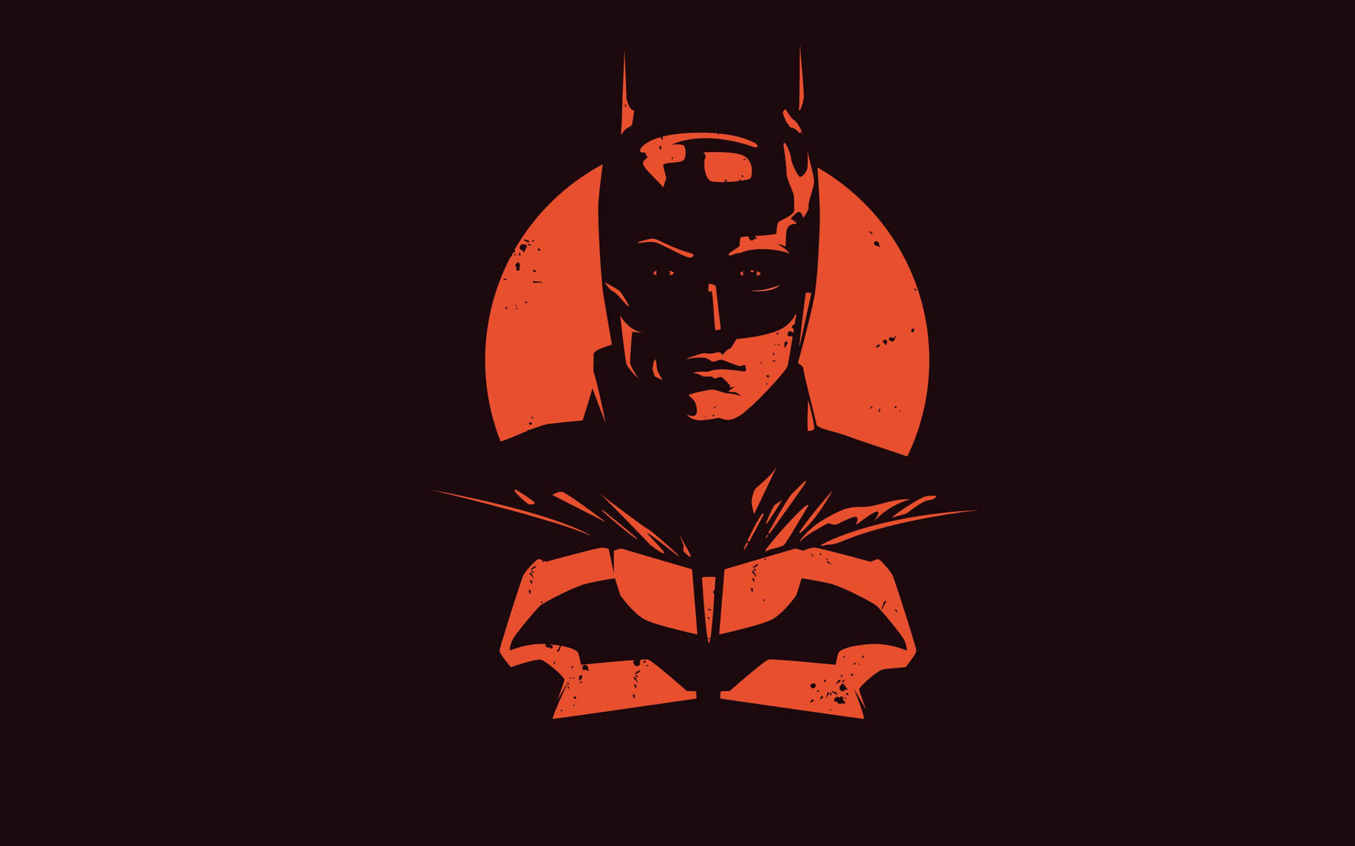 Artede Batman En Blanco Y Negro Para El Teléfono Fondo de pantalla
