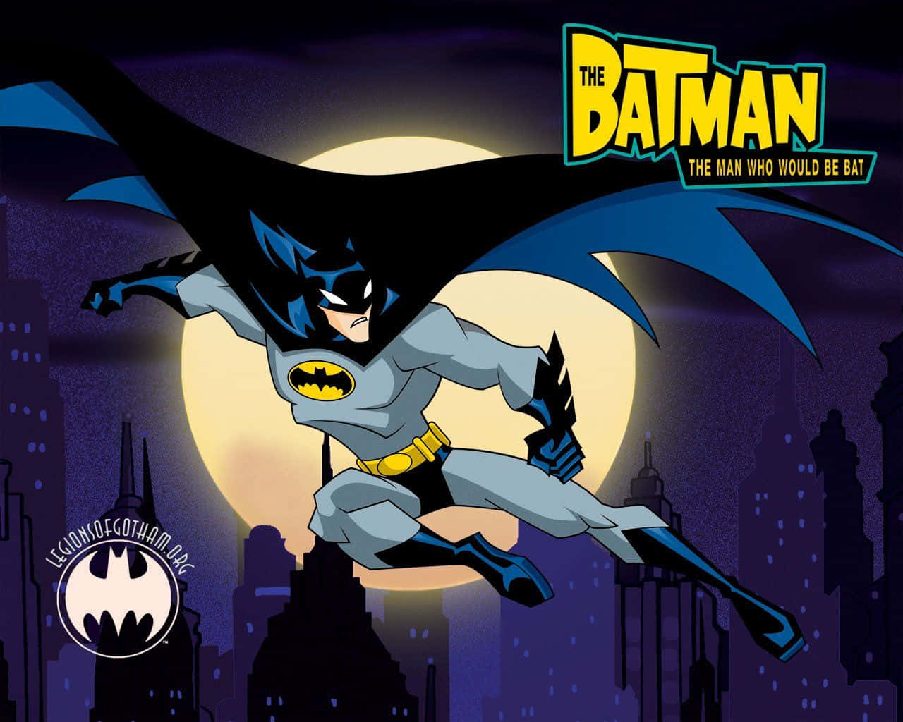Batman defends Gotham City. Wallpaper