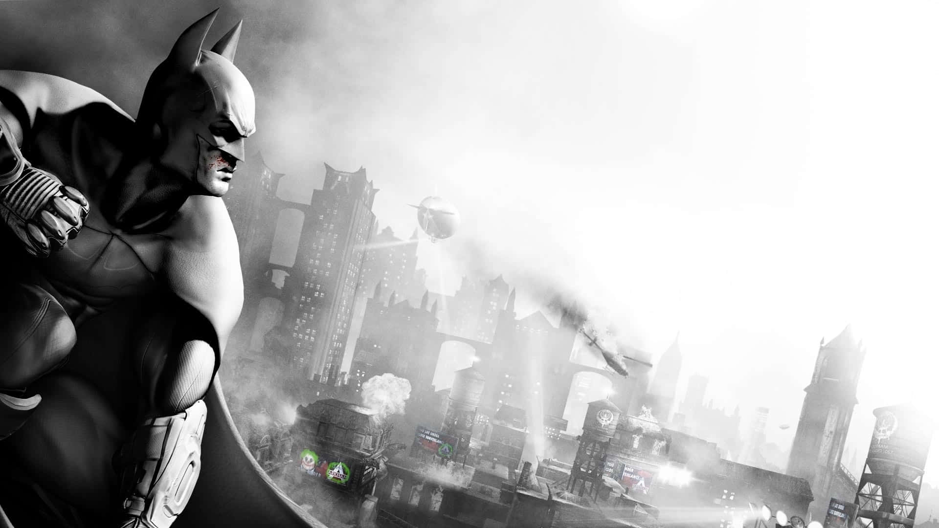 The bustling hub of Batman City Wallpaper