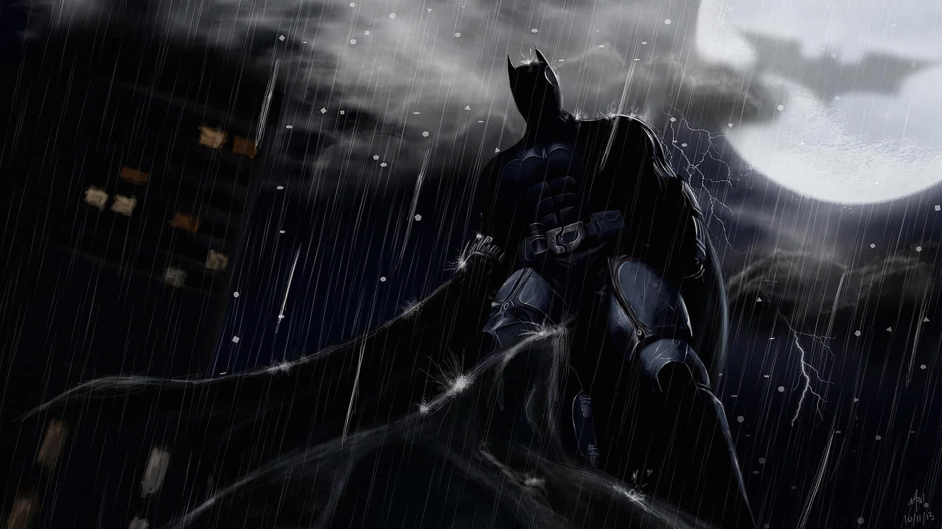 Batmani Regnen Wallpaper