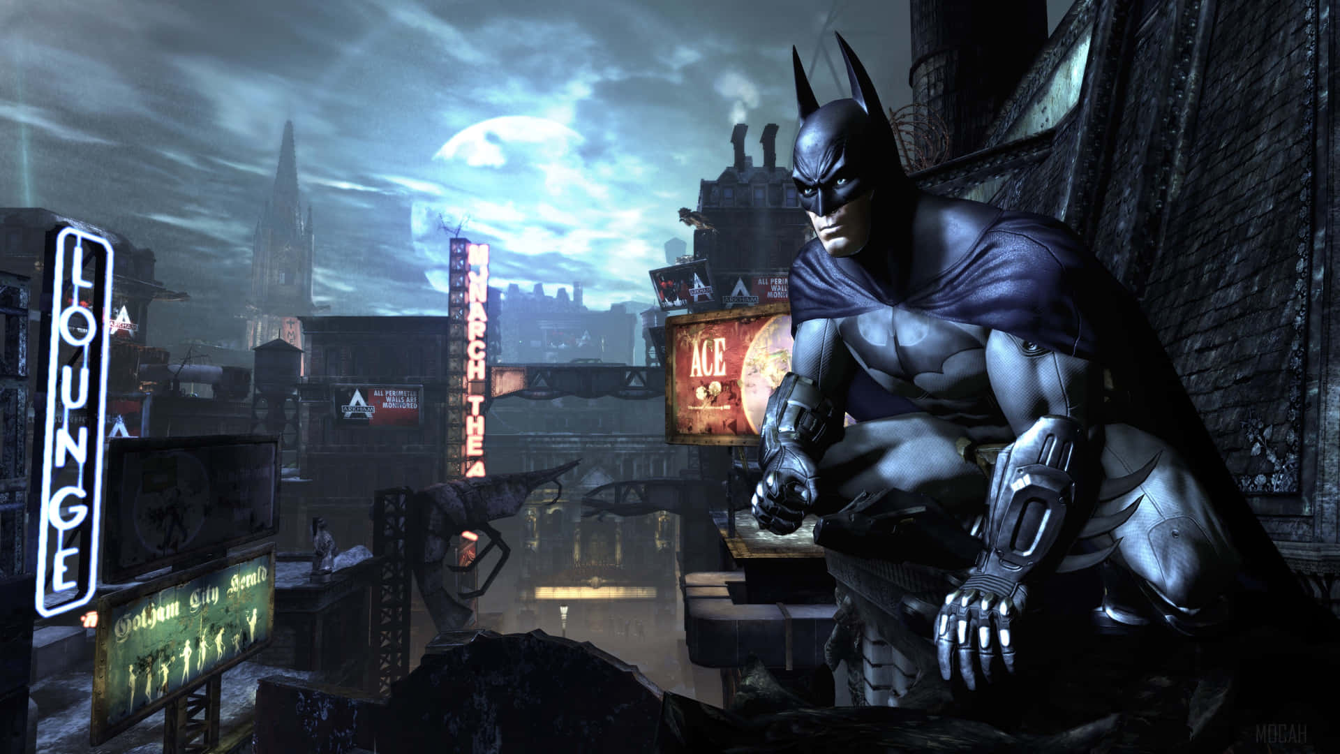 Välkommentill Batman City - Den Mörka Riddarens Hemstad! Wallpaper