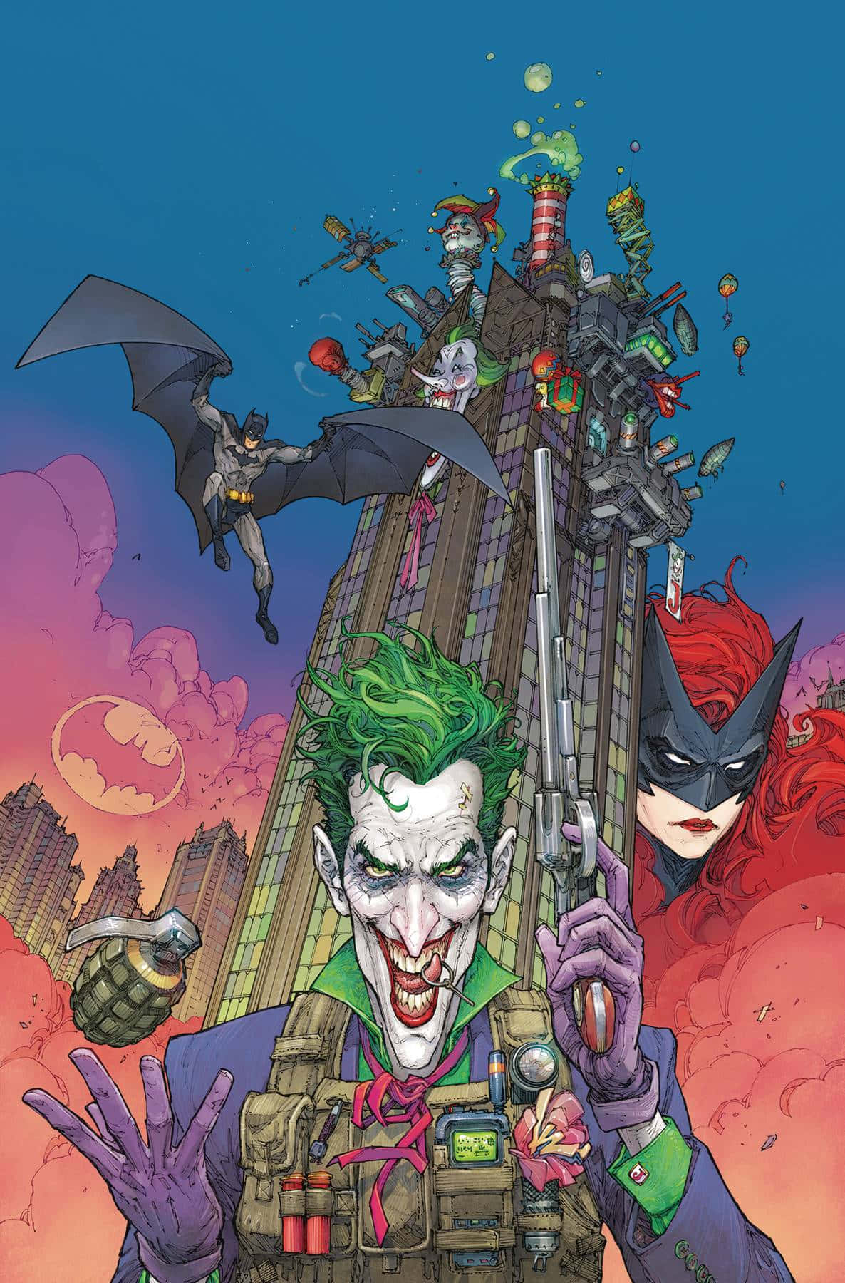 Batman in Comics: The City's Dark Defender Wallpaper