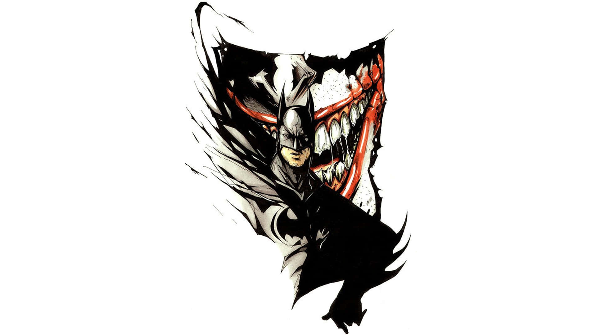 The Dark Knight Returns - Batman Defending Gotham in the Glowing Night Wallpaper