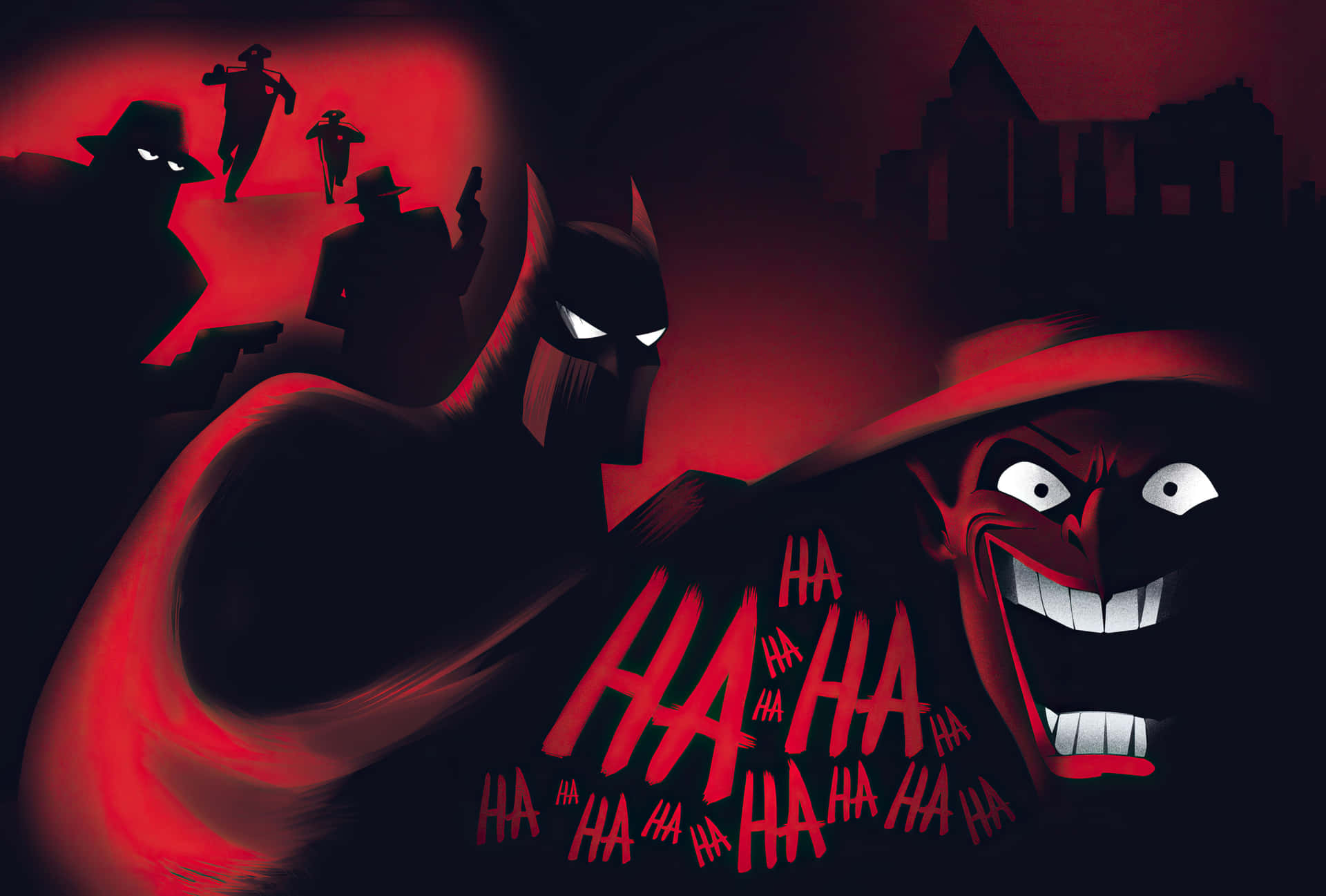 Batman and Robin preparing for action in the dark streets of Gotham City Wallpaper