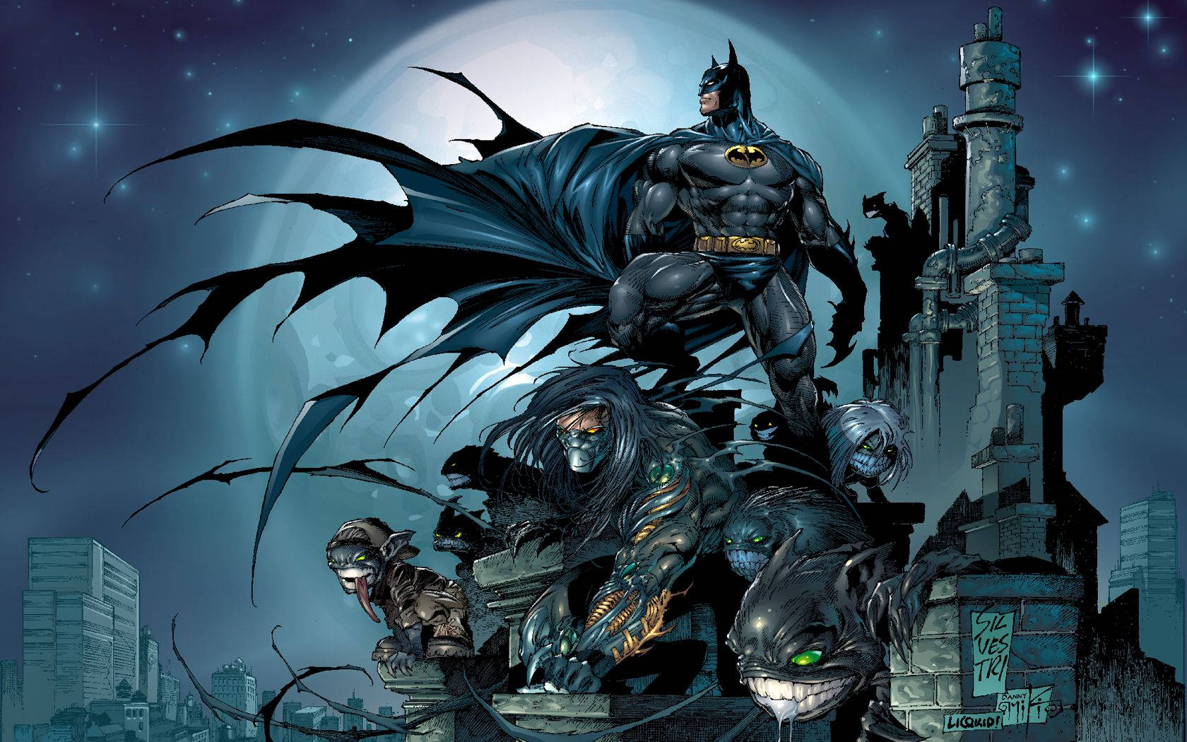 Batman Comics Drawing Wallpaper