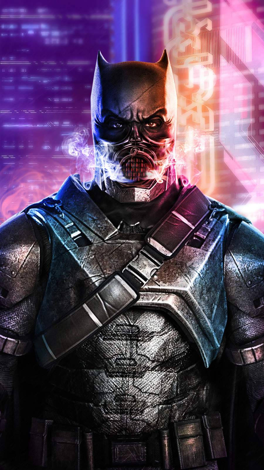 Batman Cyberpunk iPhone X Wallpaper
