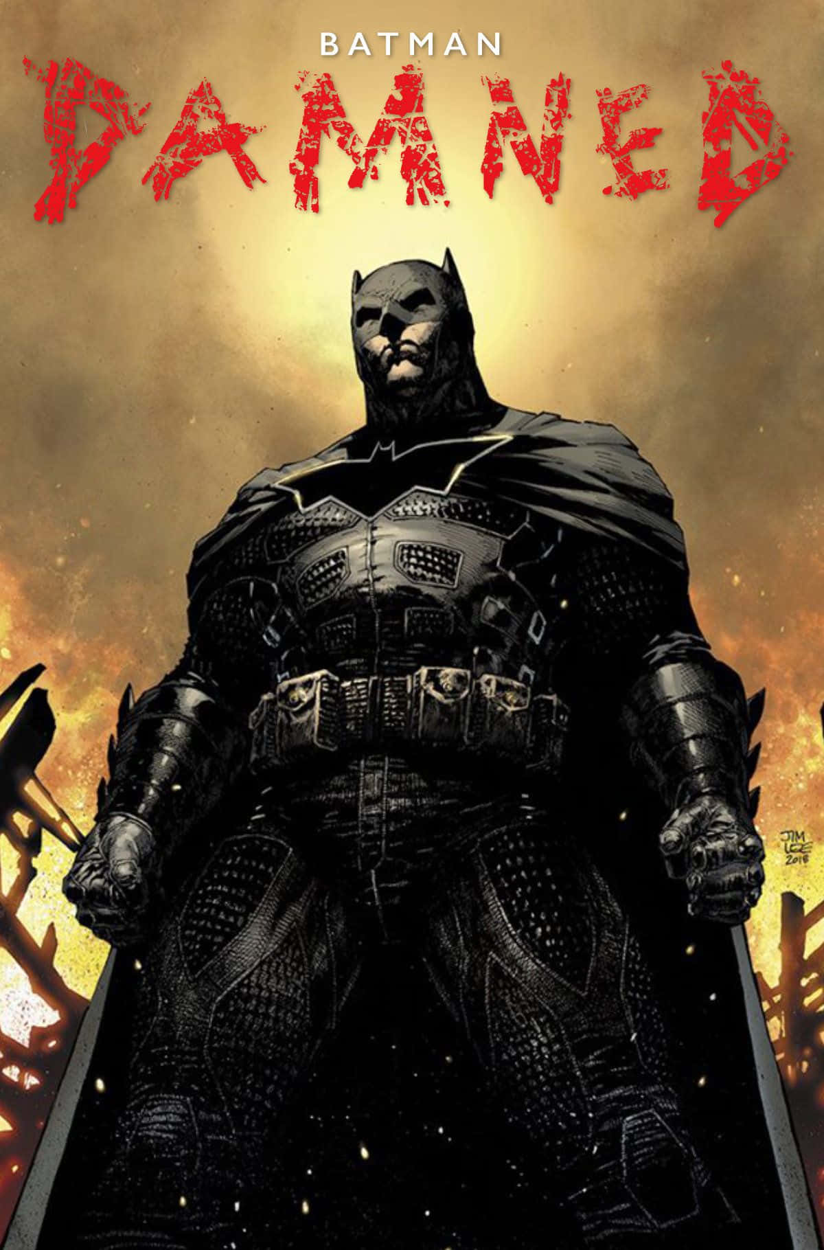 Batman Damned Comic Cover Art Achtergrond