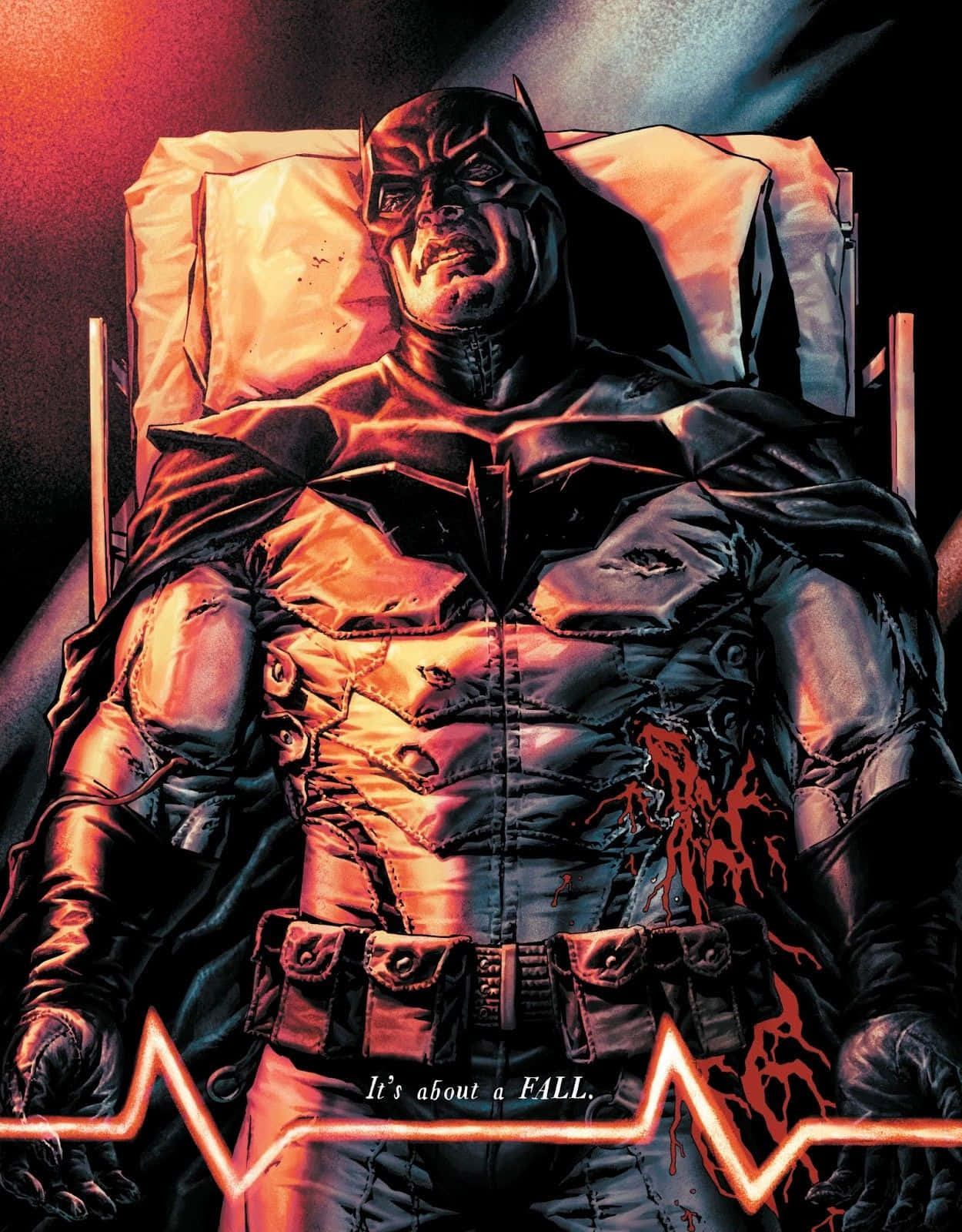 Batman Damned Fall Comic Artwork Achtergrond