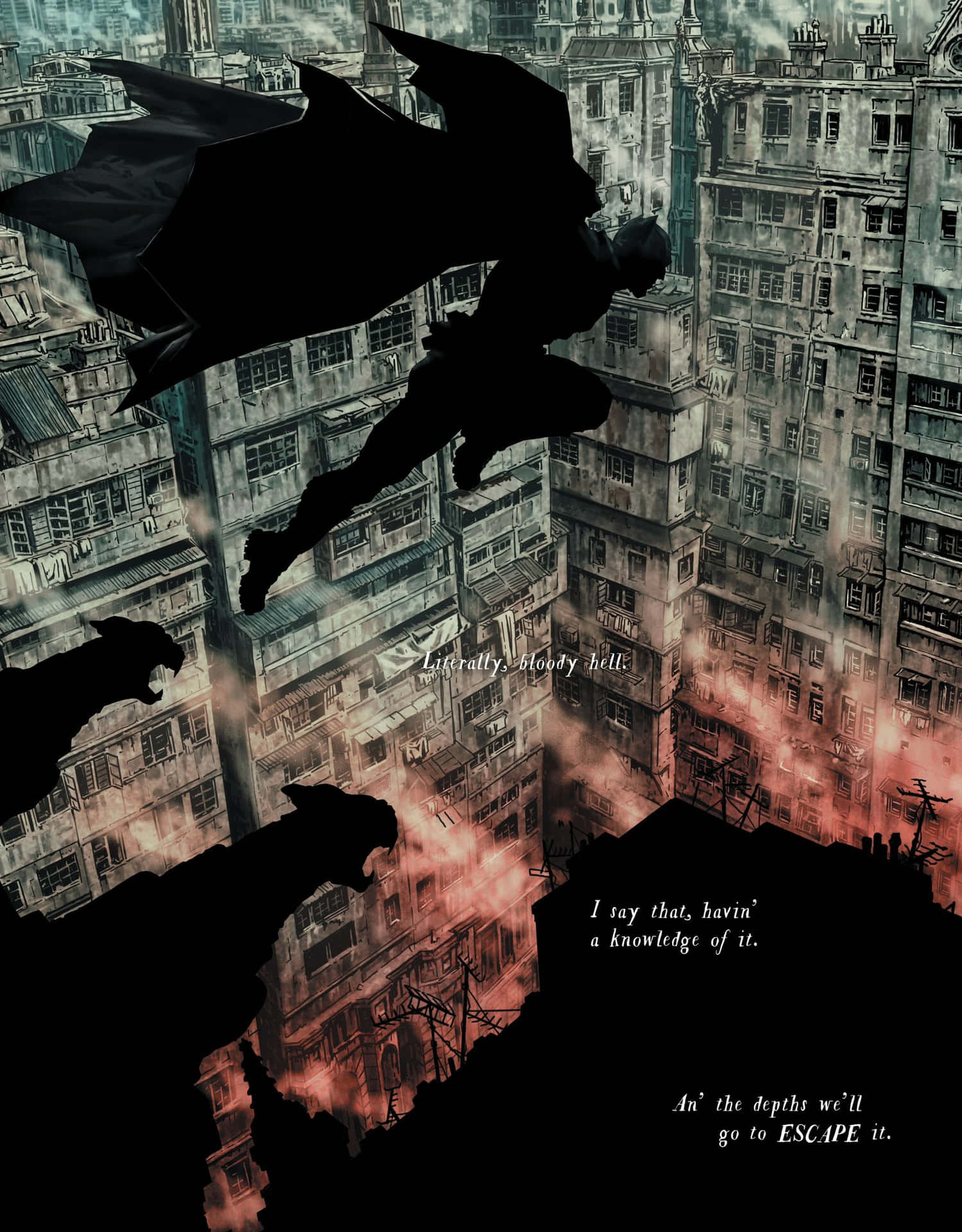 Batman Damned En Vol Gothique Fond d'écran