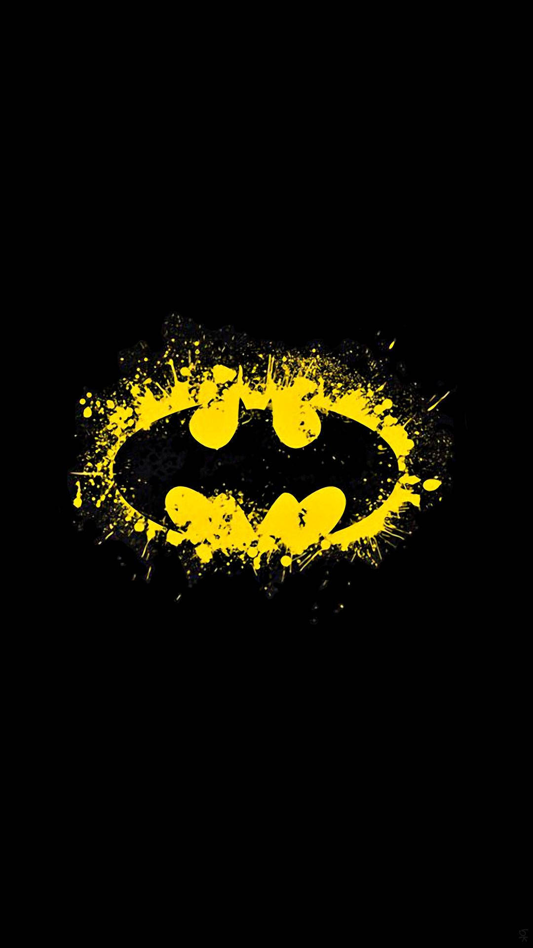 Batmanmörk Iphone Skitig Logotyp. Wallpaper