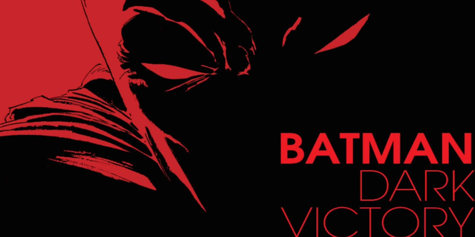 Batman Donkere Overwinning Graphic Novel Cover Achtergrond