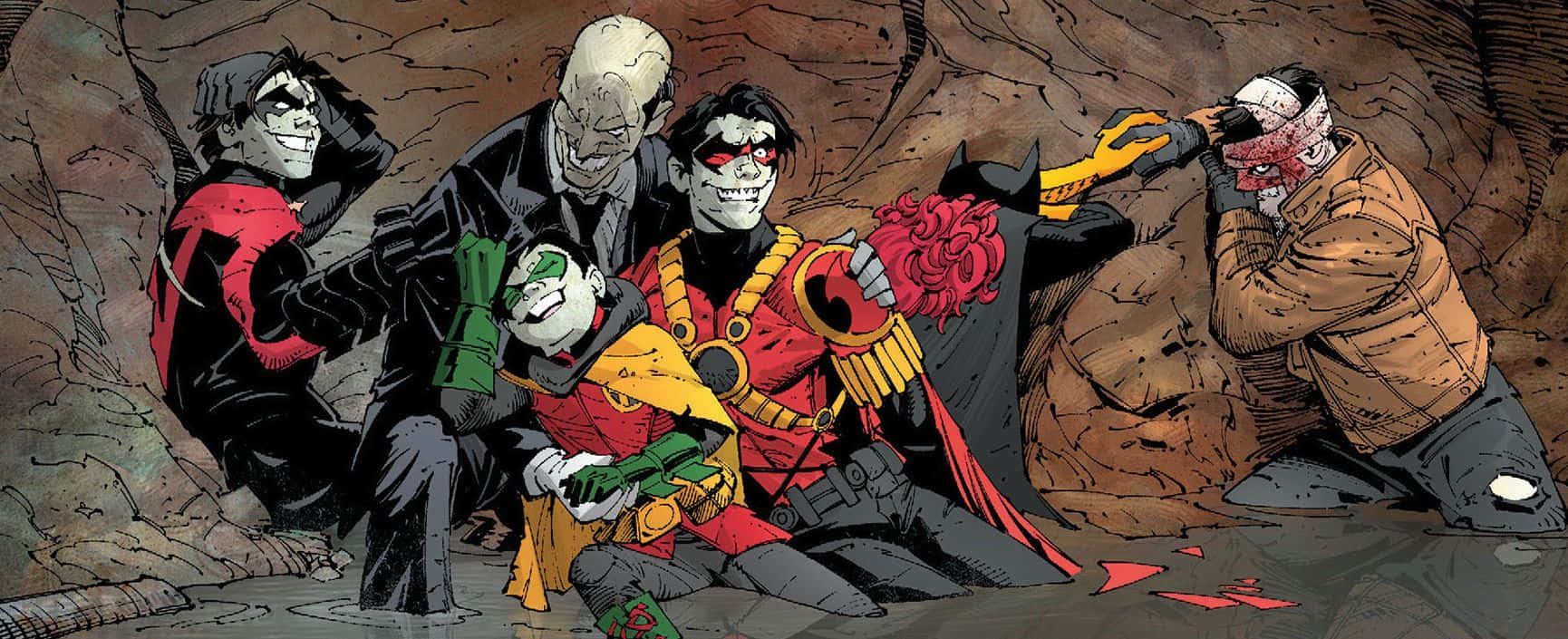 Batman mourning the loss of Robin in Death in the Family comic storyline. Wallpaper