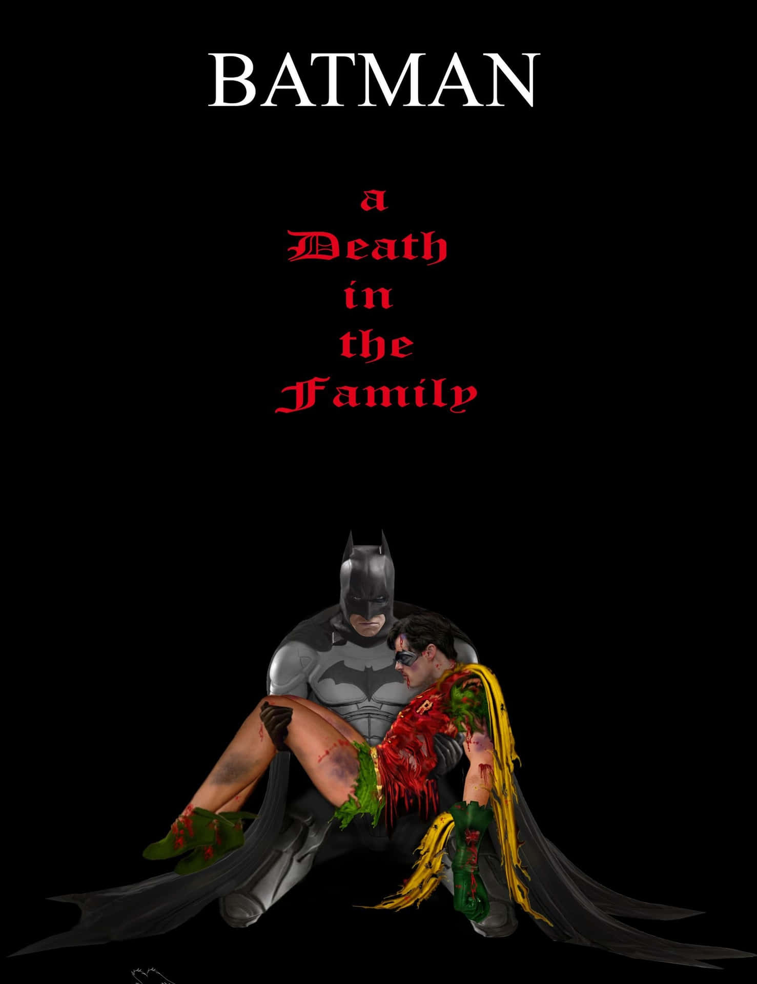 Batman mourns the loss of Robin in 'Batman: Death in the Family' Wallpaper