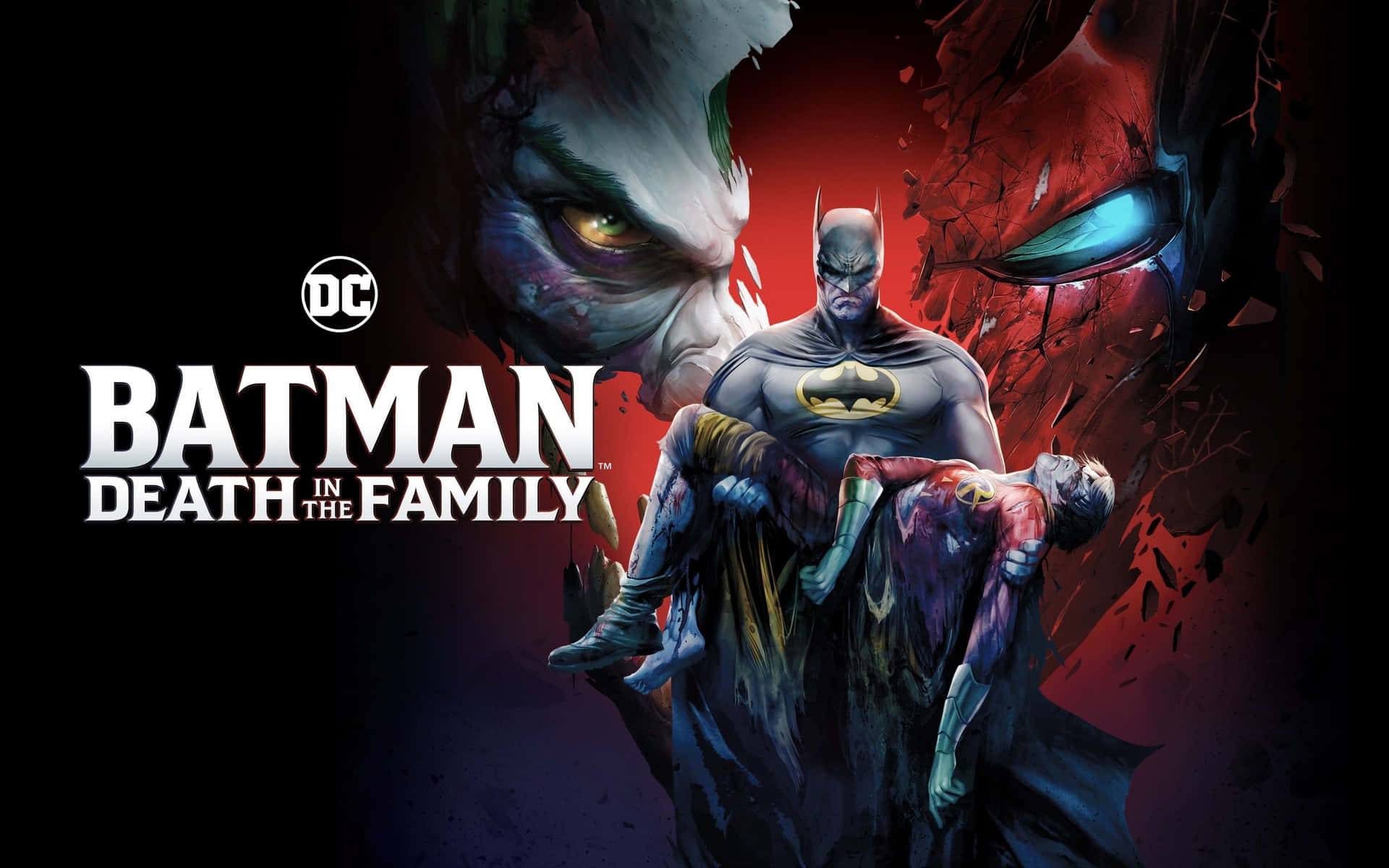 Batman mourning in the rain in "Death in the Family" Wallpaper