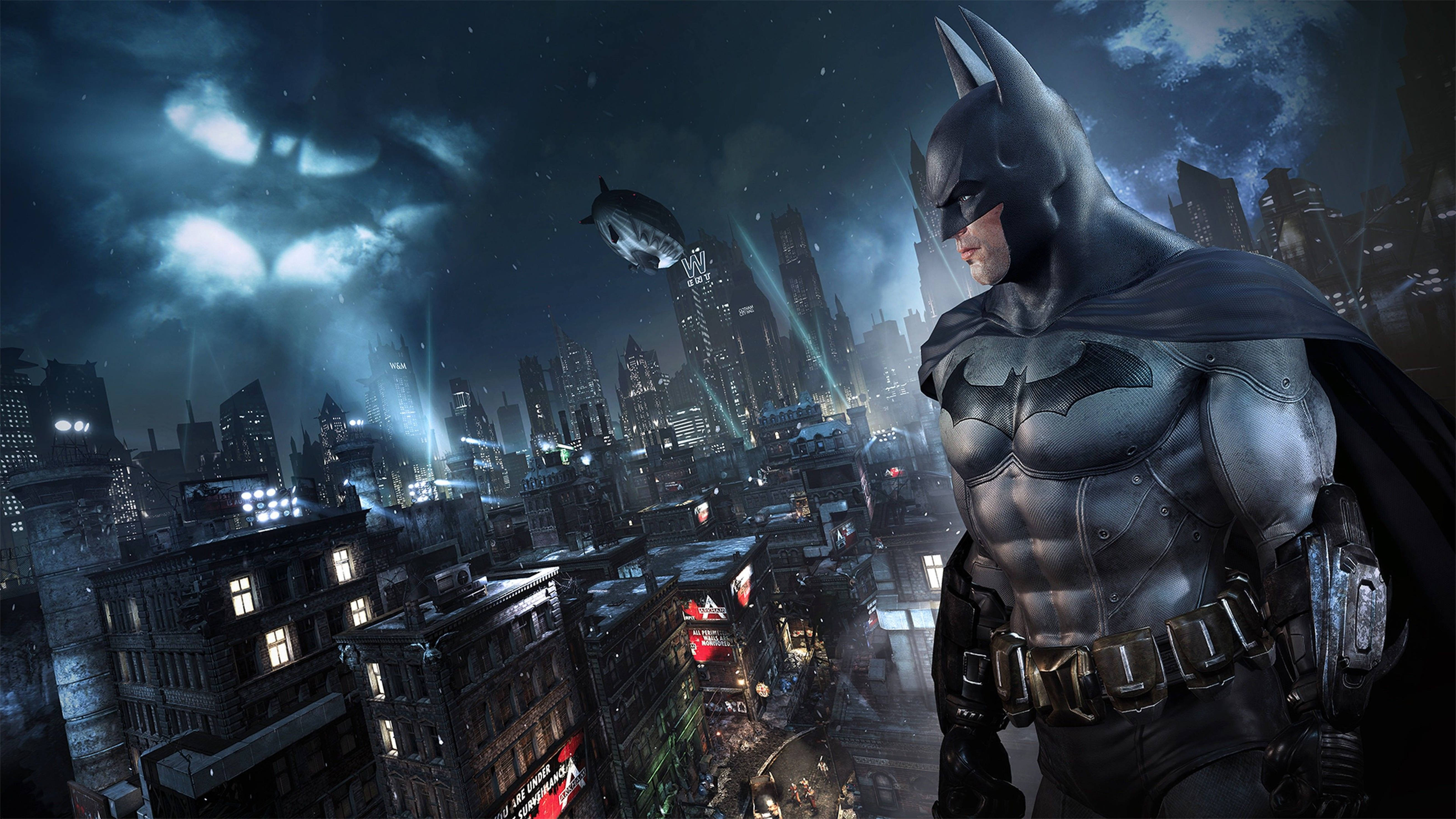 Batman Facing Arkham City 4k Wallpaper