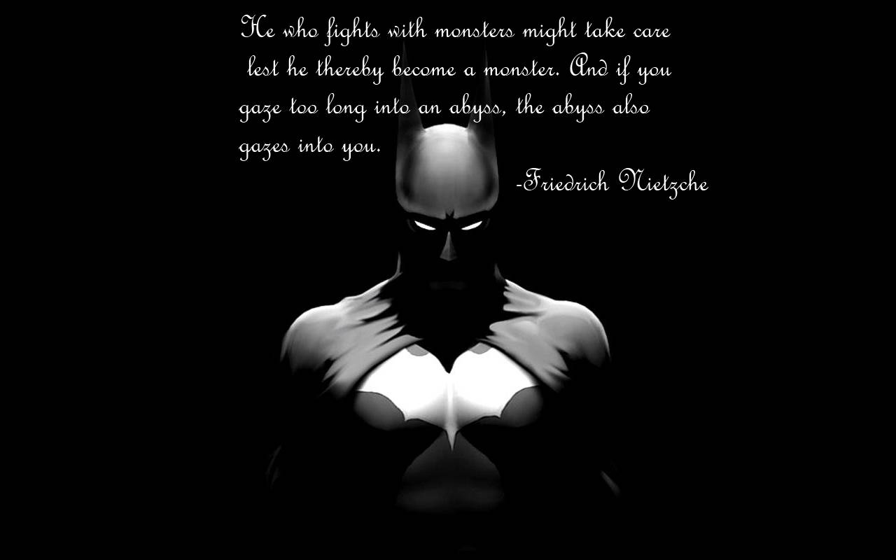 Batman Fighter Quotes Tapet: 