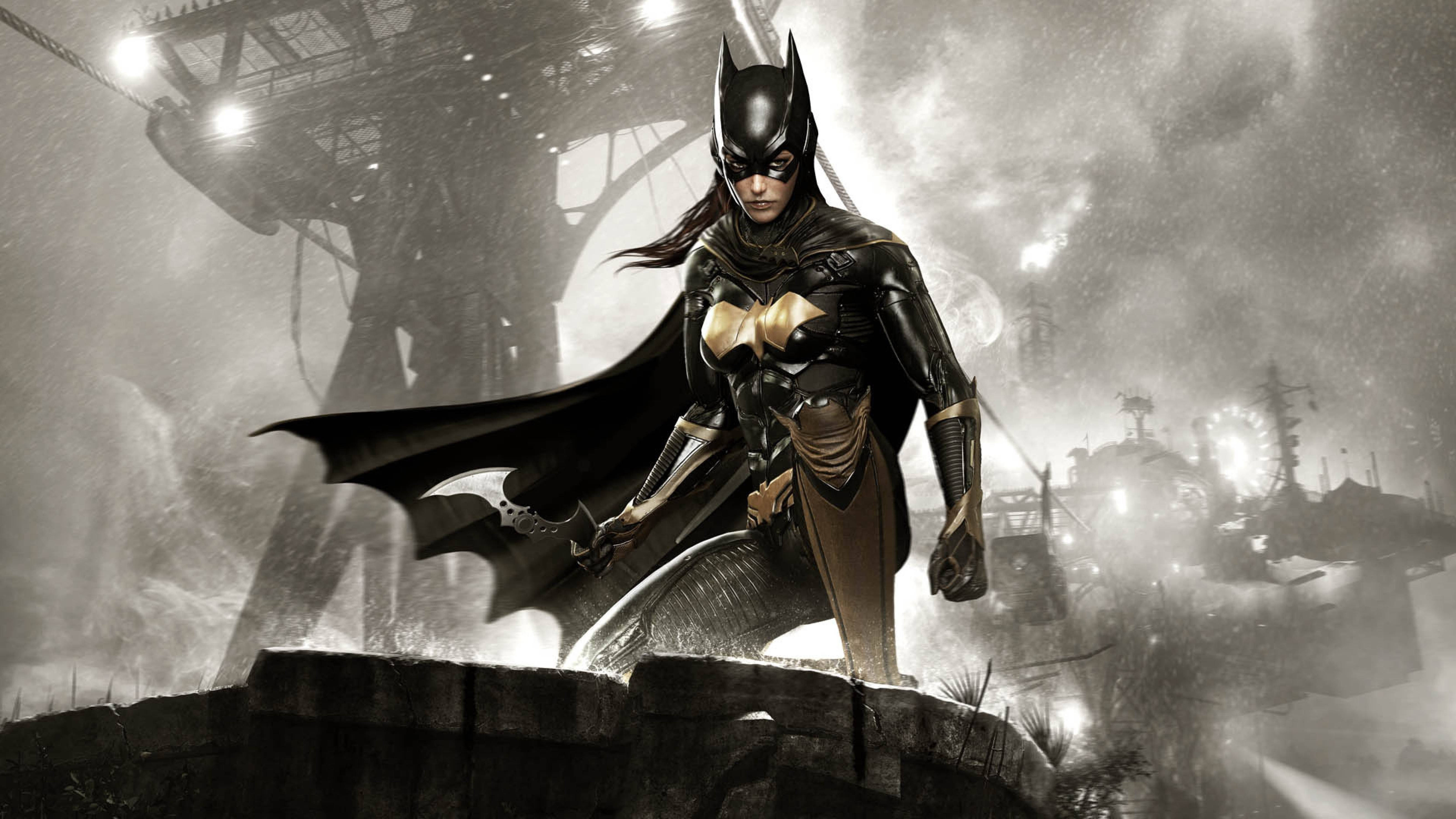 Batman Girl Version Arkham City 4k Background