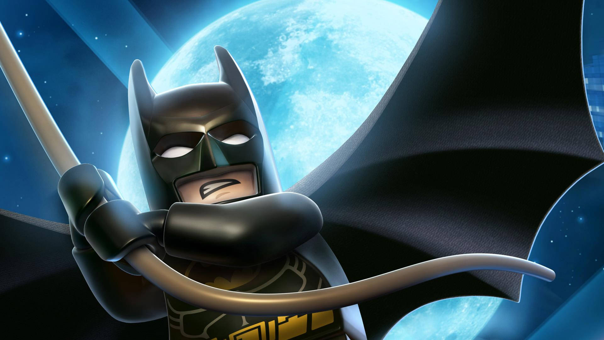 Batmanin Aktion Im Lego Batman-film Wallpaper