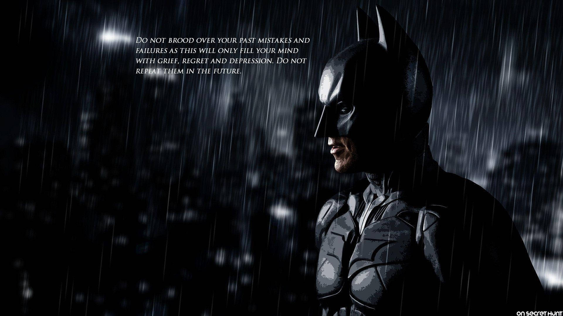 Batman I Gotham Citater Wallpaper