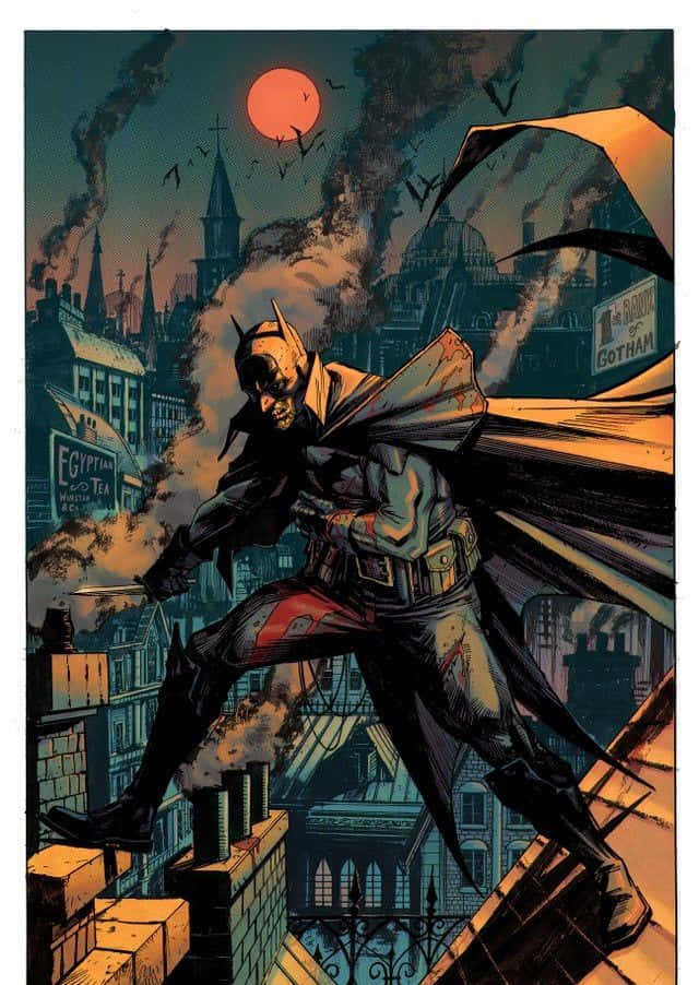 Batman Stands Tall in Knightfall Wallpaper
