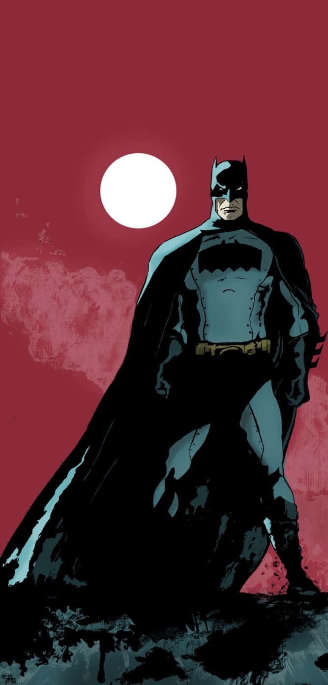 Batman in Knightfall series standing heroically Wallpaper