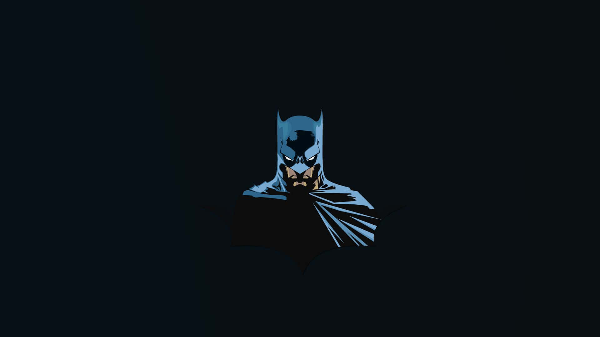 Laptopmit Batman-motiv. Wallpaper