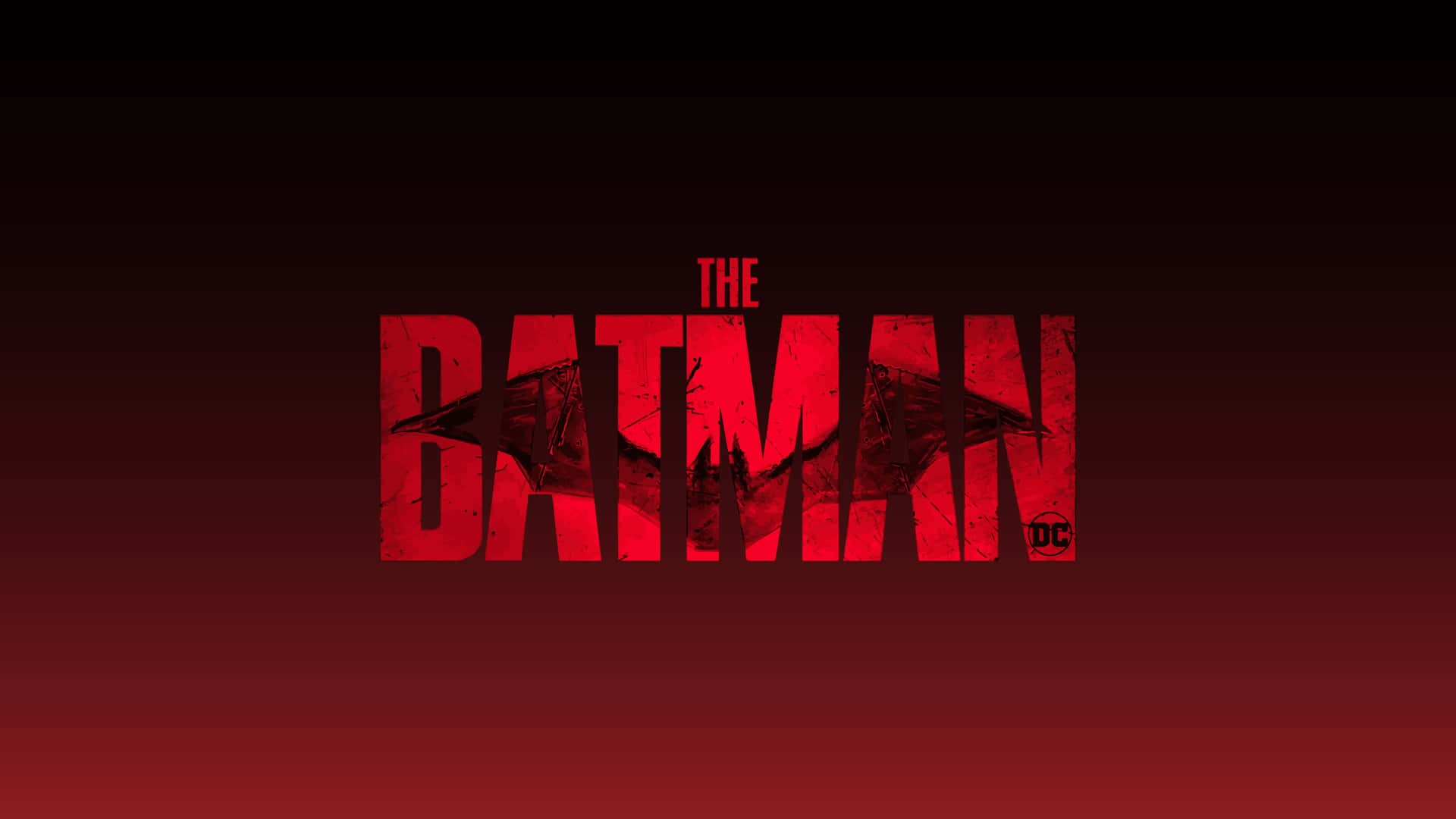 Batman logoet på en rød baggrund Wallpaper