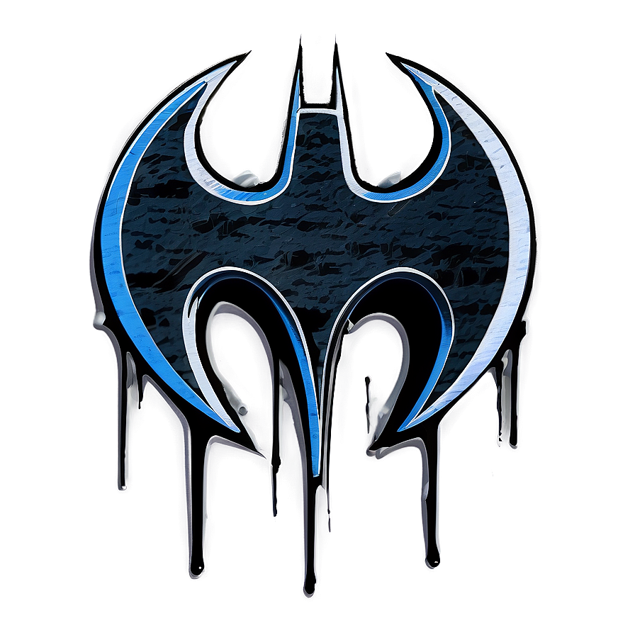 Batman Logo Graffiti Style Png 05042024 PNG