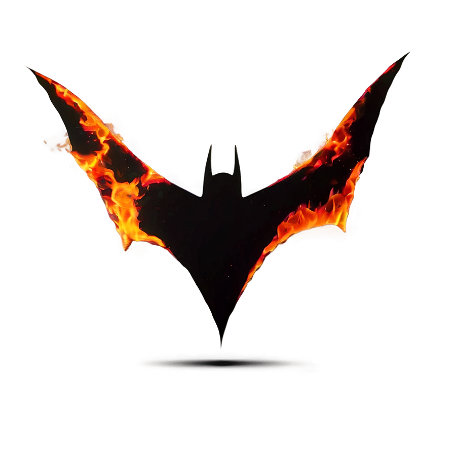 Download Batman Logo In Fire Png 05042024 | Wallpapers.com