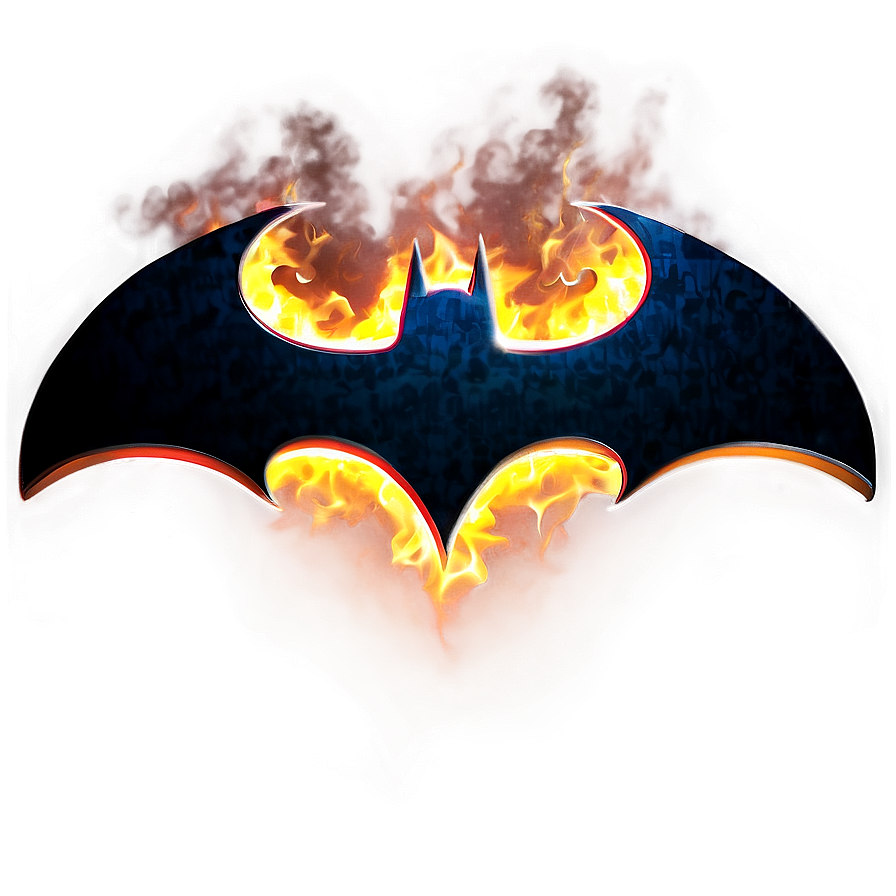 Batman Logo In Flames Png 05042024 PNG